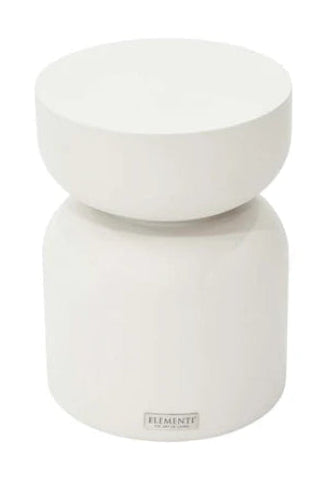 Elementi Home Chronos 18″ Round Concrete Side Table