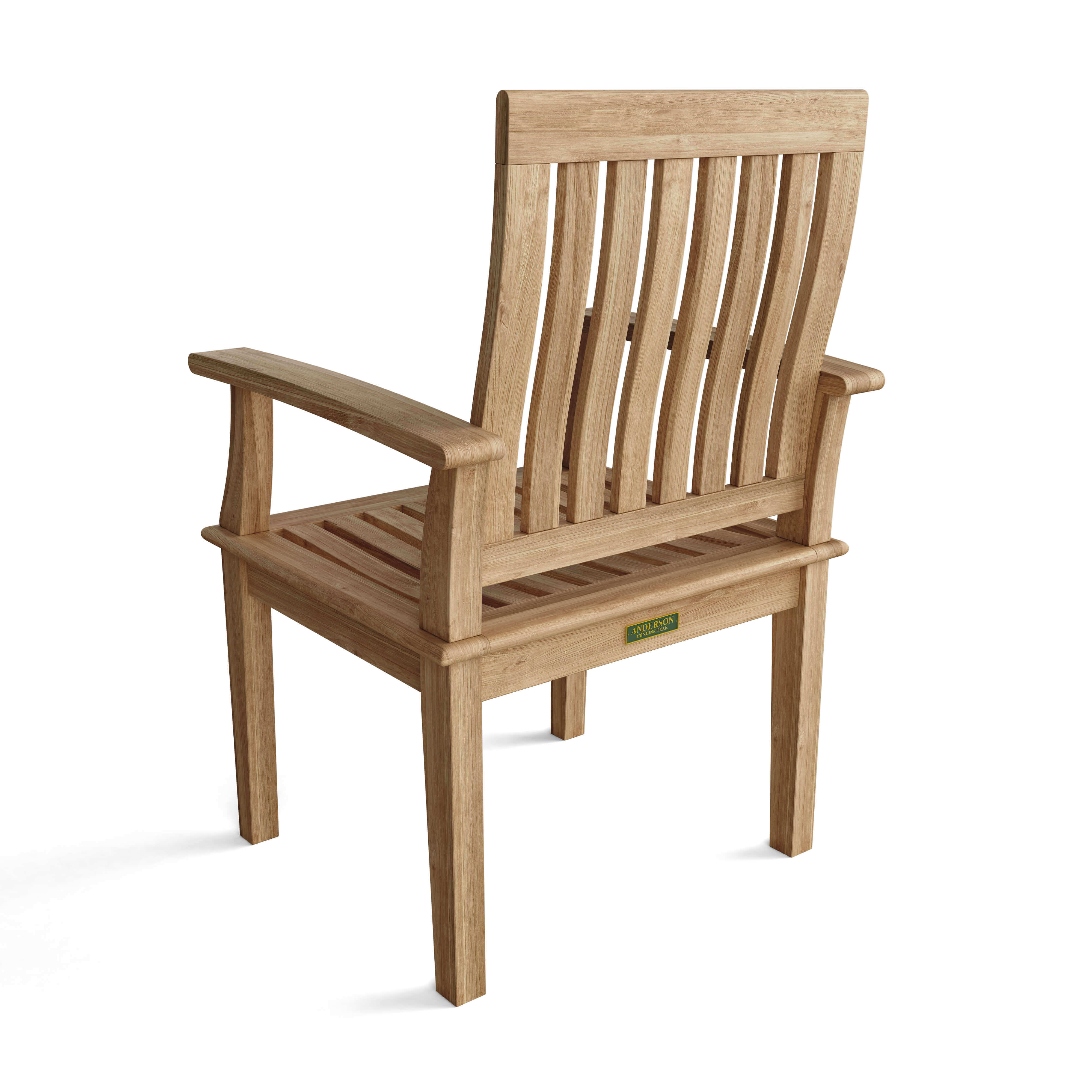 Anderson Teak Brianna Dining Armchair – Solid Teak Outdoor Dining Seating