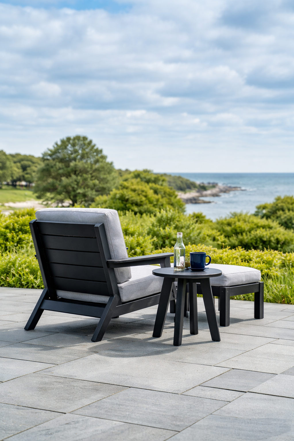 Seaside DEX Ottoman – Outdoor Patio Footrest Seating