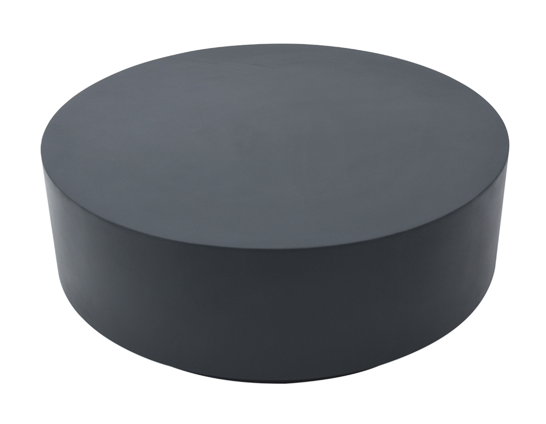 Elementi Rome 40″ Round Concrete Coffee Table