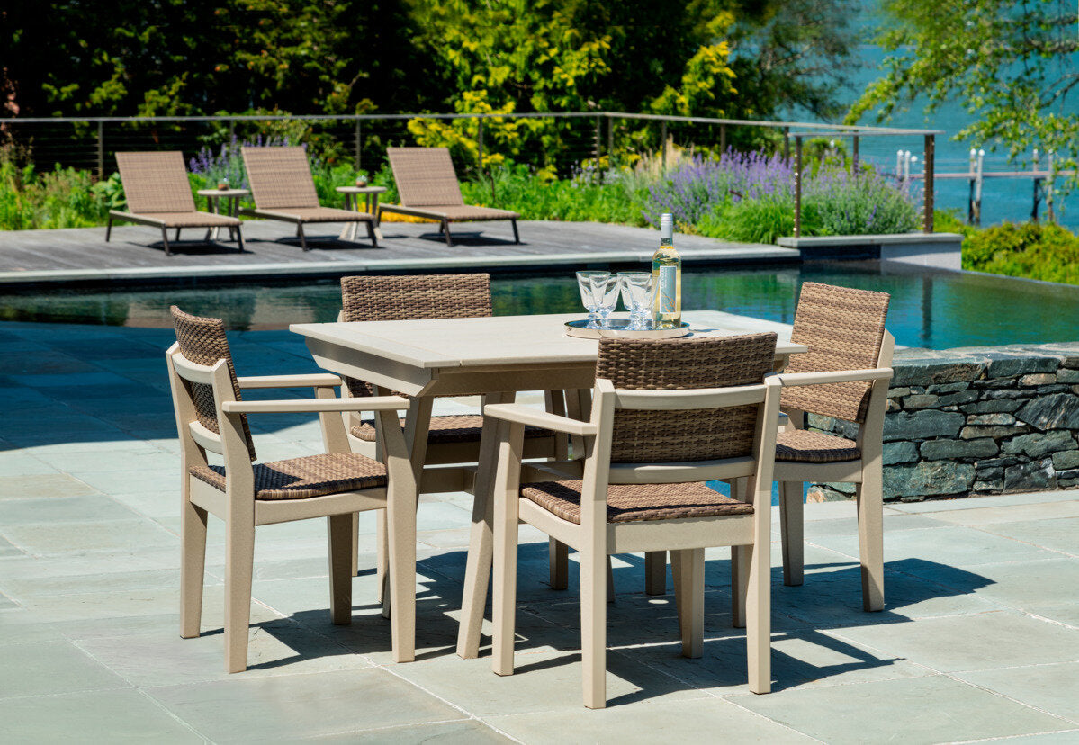 Seaside MAD 25″ Aluminum Outdoor Dining Arm Chair
