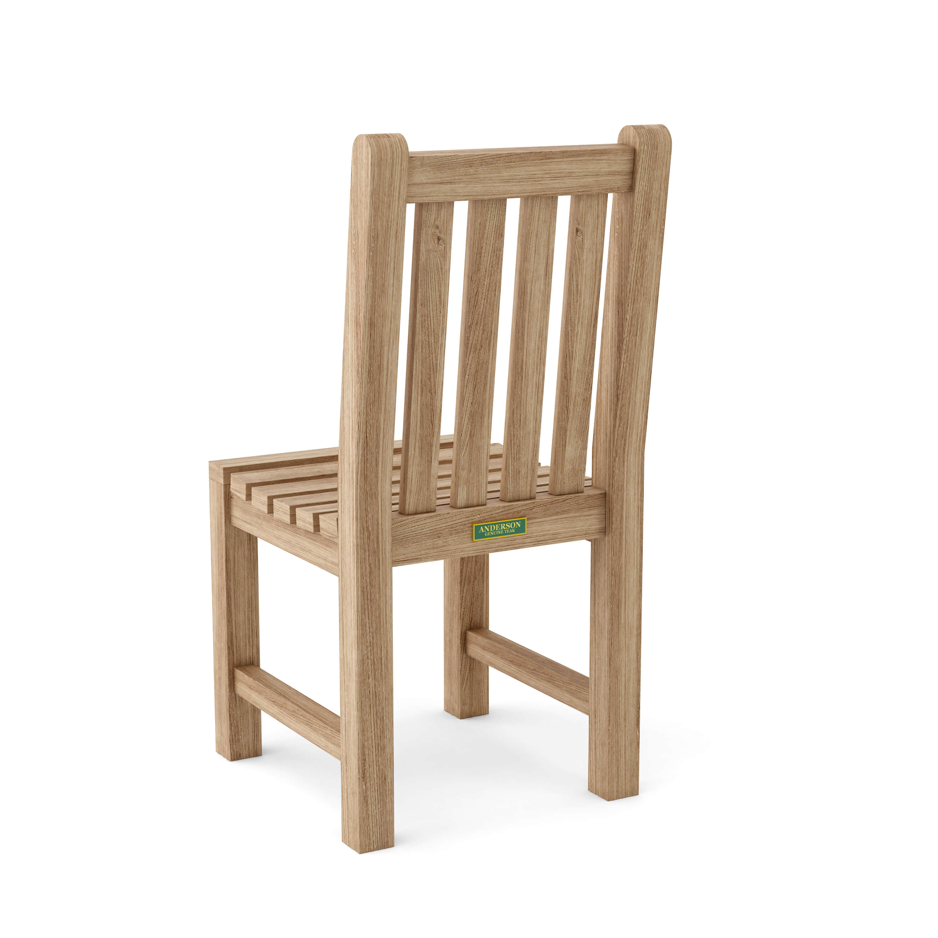 Anderson Teak Classic Dining Chair – Solid Teak Outdoor Dining Seating