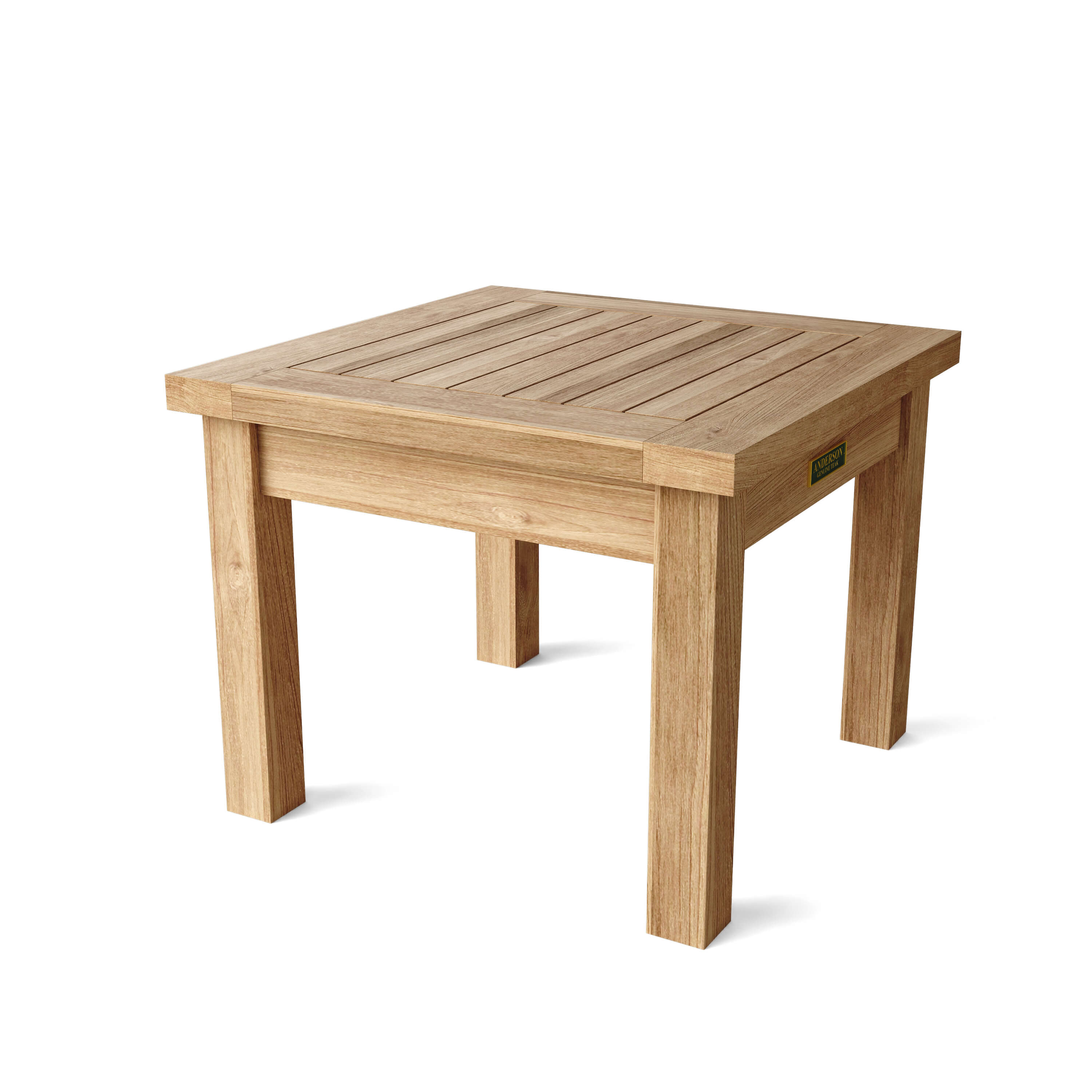 Anderson Teak Bahama 20″ Mini Side Table – Solid Teak Outdoor End Table