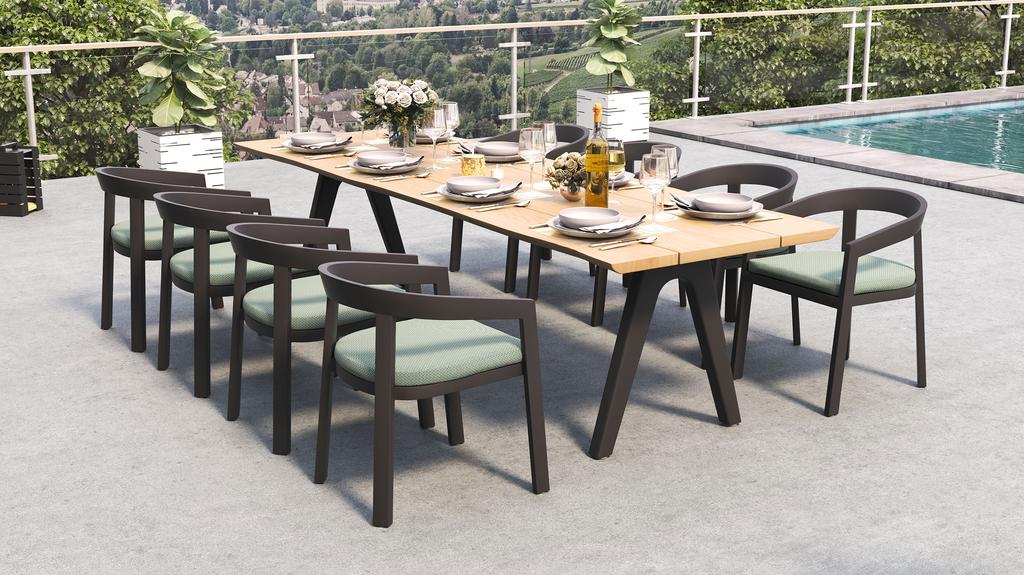 Vento Aluminium Dining Chair - Ambiance Image~~