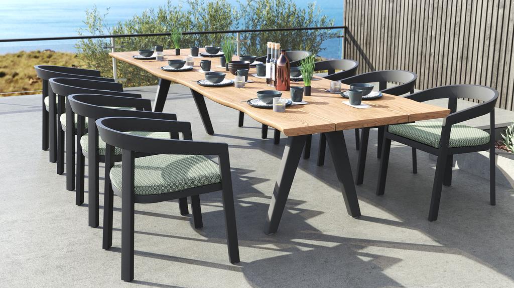 Vento Aluminium Dining Chair - Ambiance Image~~