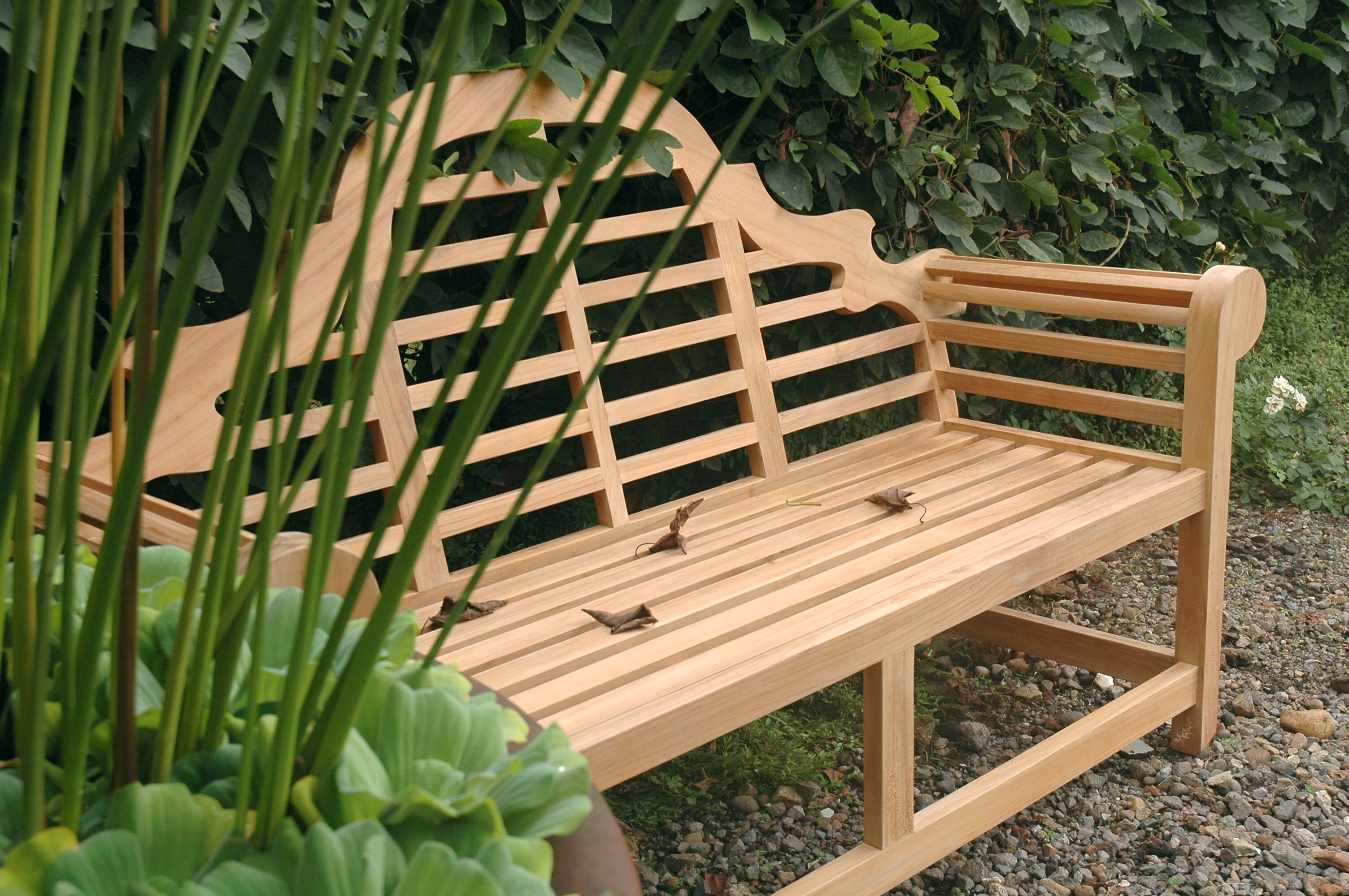 Anderson Teak Marlborough 3-Seater Bench – Lutyens Style Solid Teak Outdoor Garden Bench