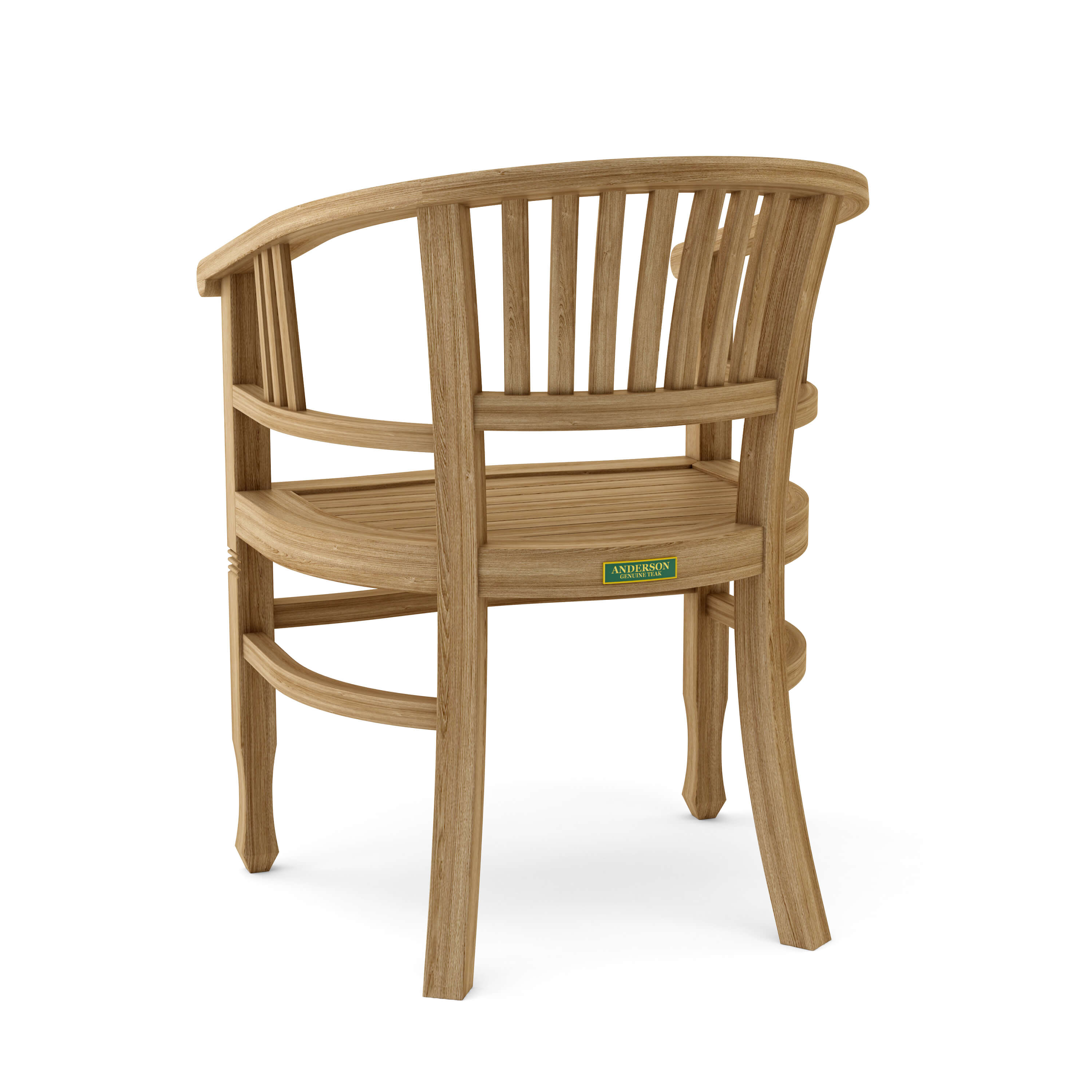 Anderson Teak Captain Dining Armchair – Solid Teak Outdoor Dining Seating