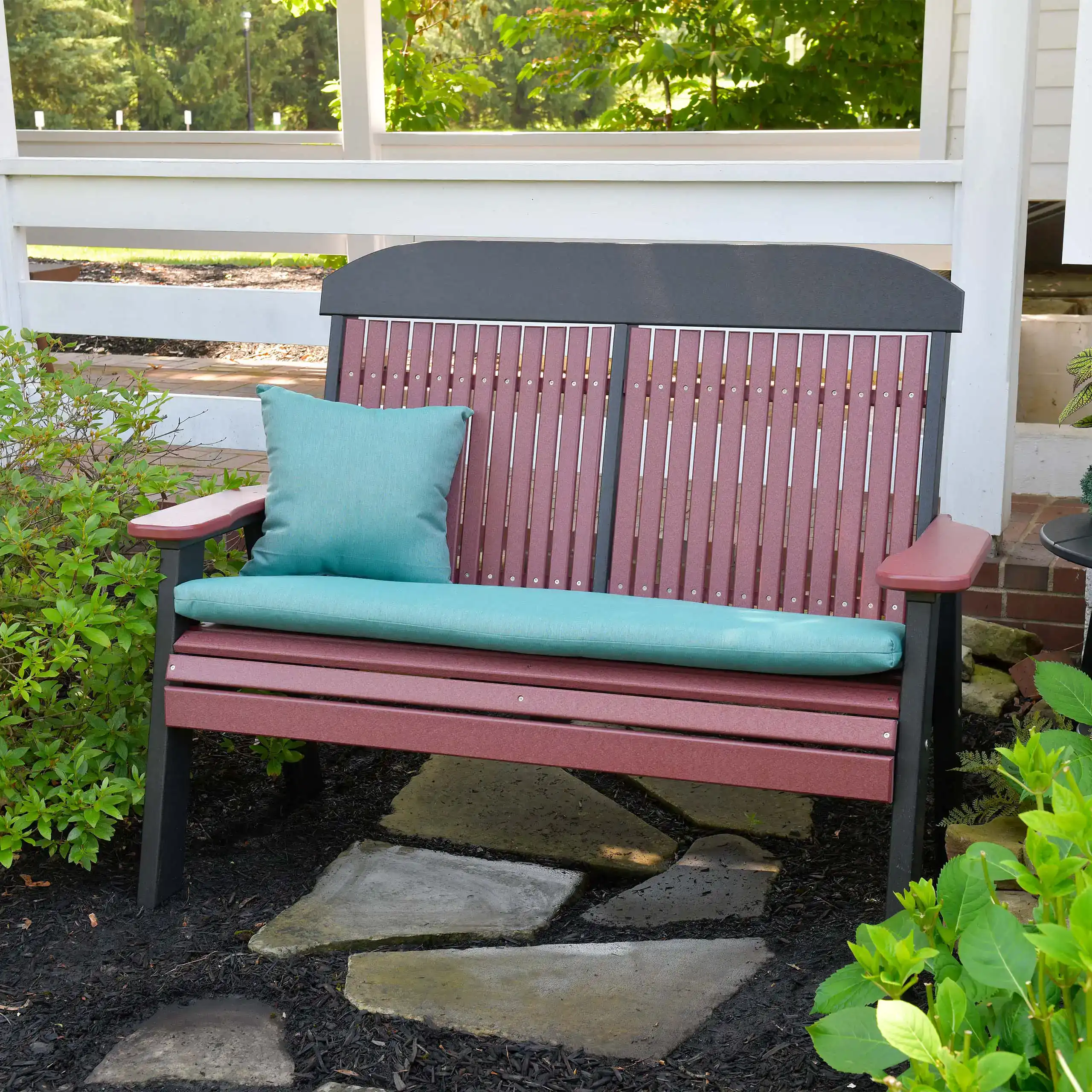 LuxCraft – 4′ Classic Bench – Timeless Outdoor Garden Bench for Patio & Porch
