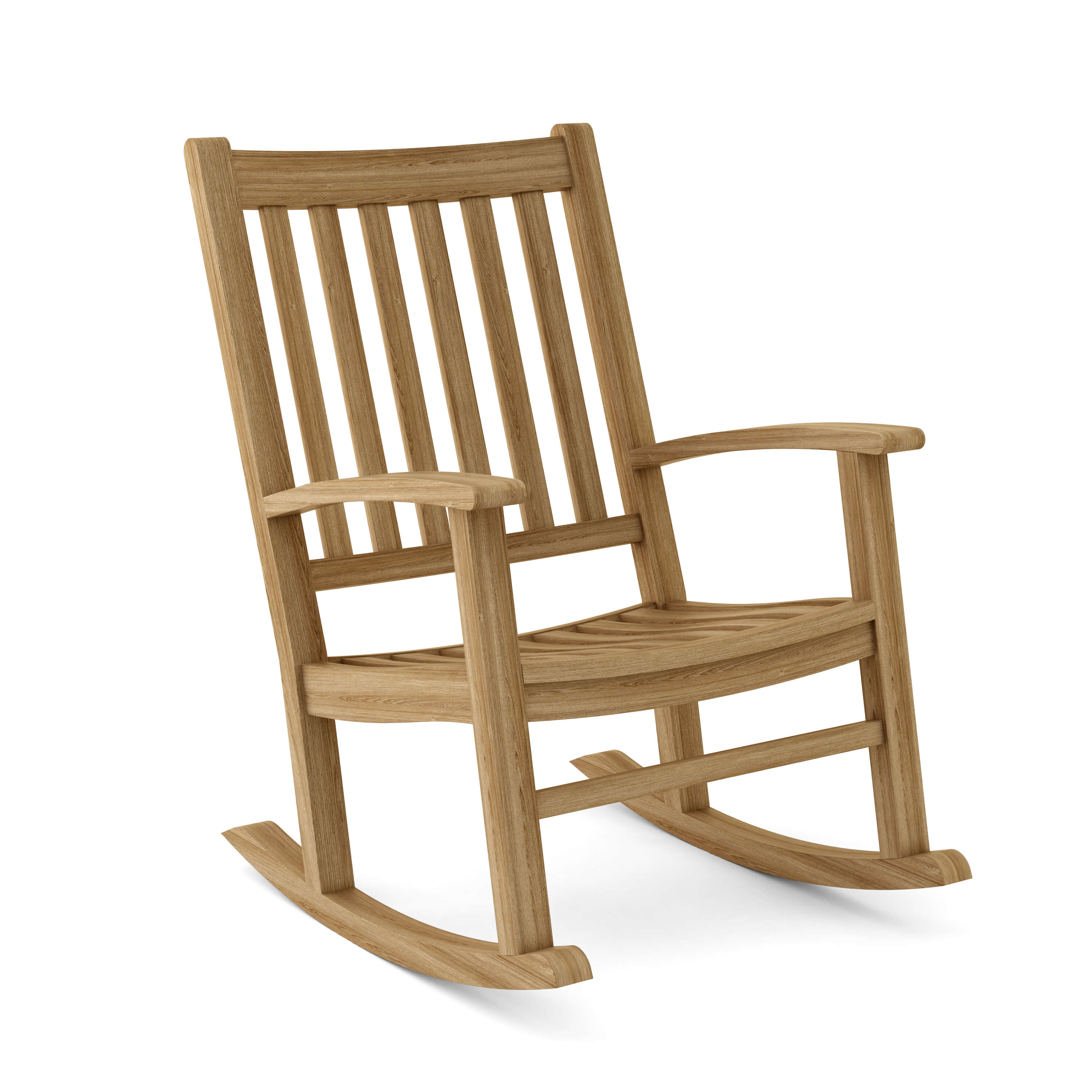 Anderson Teak Palm Beach Rocking Armchair – Classic Teak Outdoor Rocker