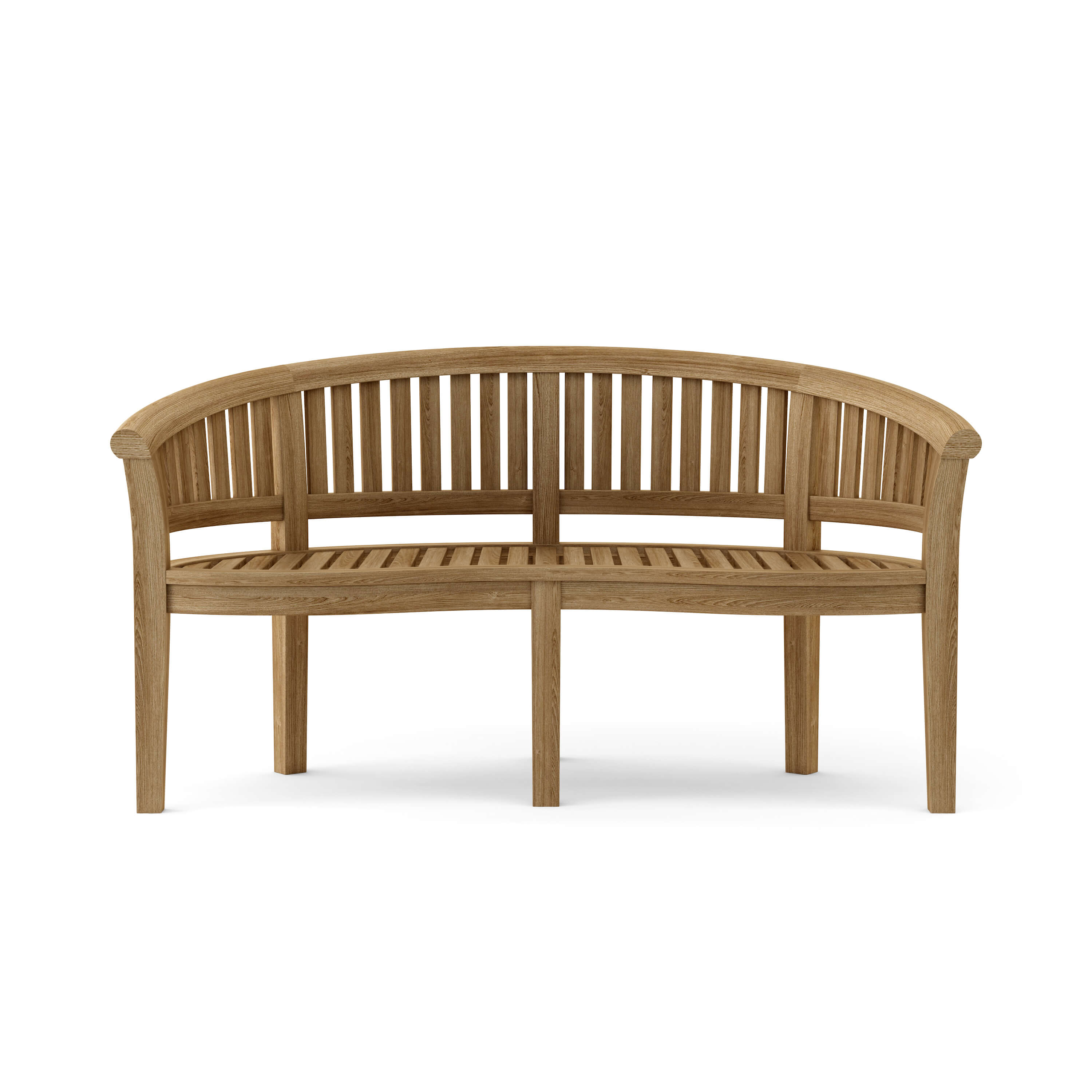 Anderson Teak – Curve 3-Seater Bench – Extra Thick Grade-A Teak Outdoor Seating