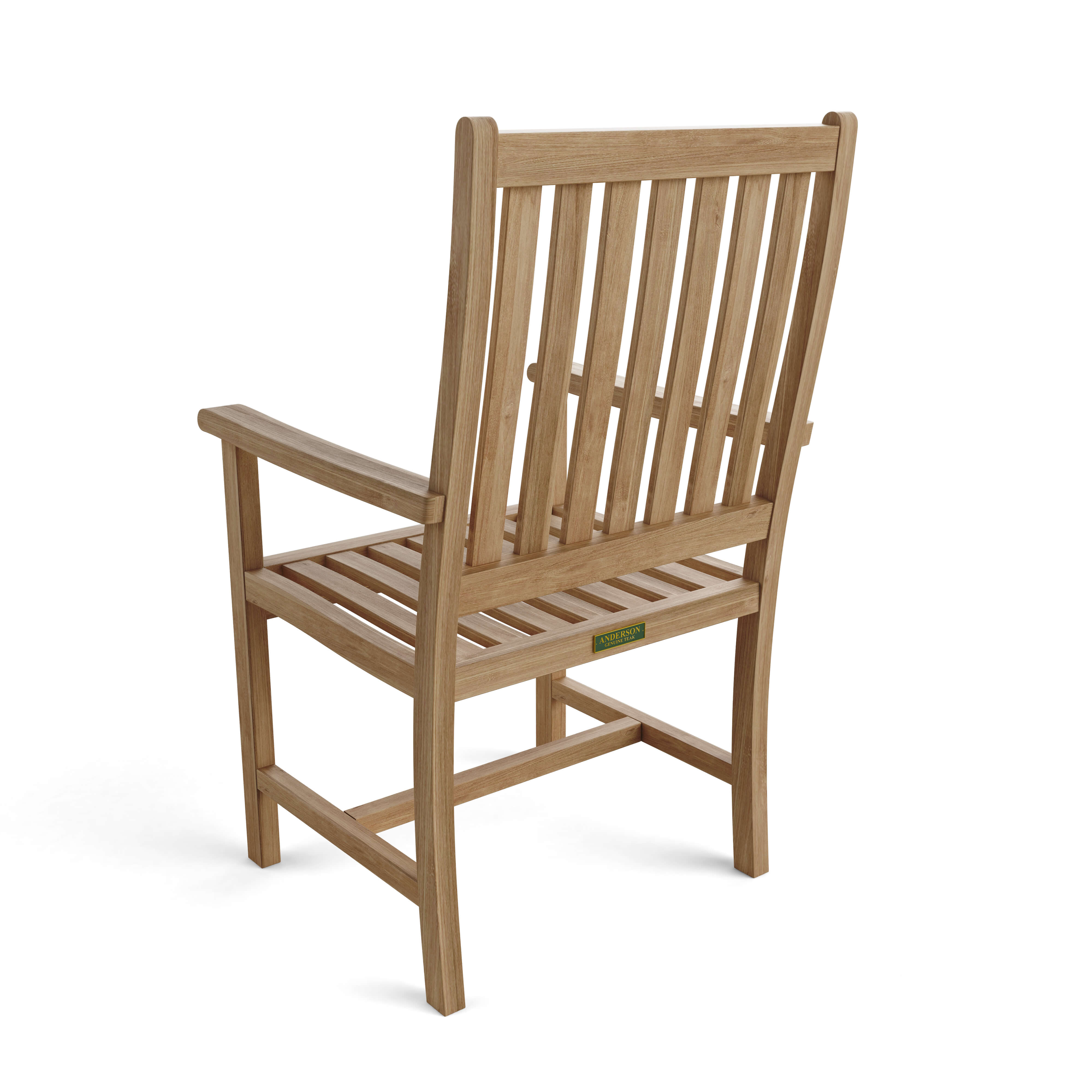 Anderson Teak Wilshire Dining Armchair – Solid Teak Outdoor Dining Seating