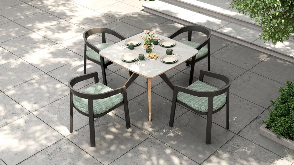 Lego Table Square 100 Ceramic Top - Ambiance Image~~