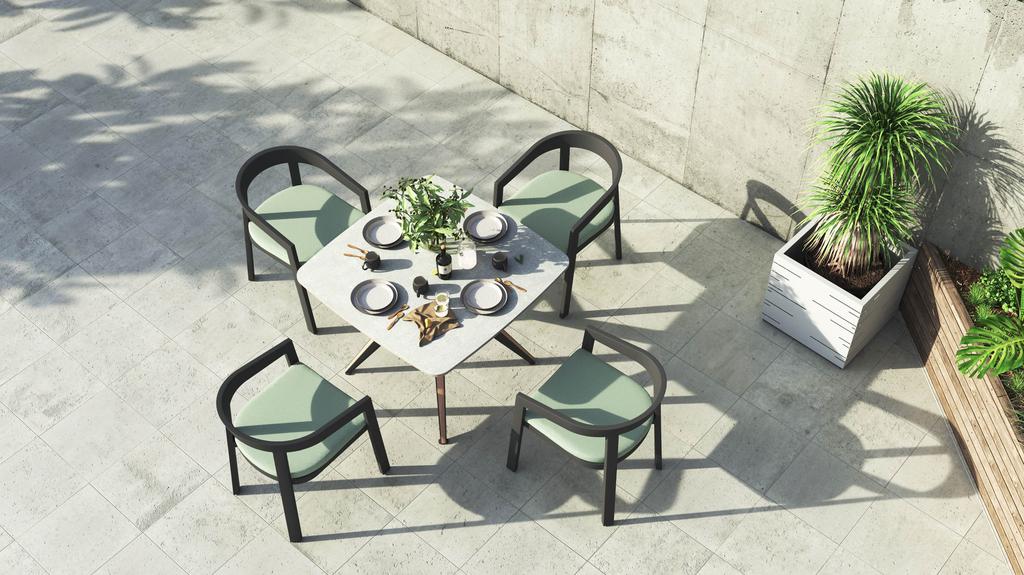 Lego Table Square 100 Ceramic Top - Ambiance Image~~