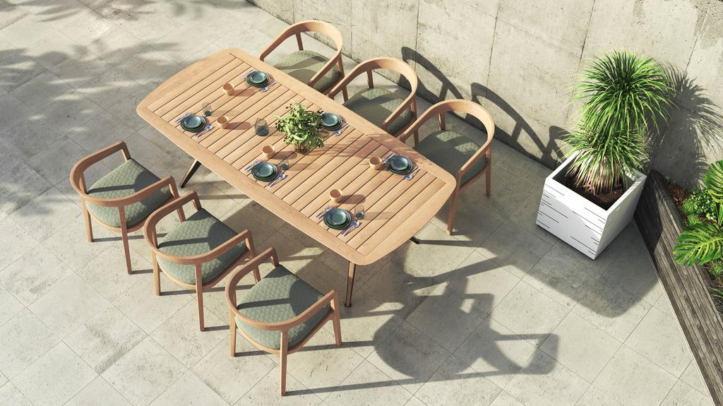 Lego Table 240 Teak Top - Ambiance Image~~