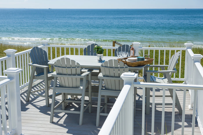 Seaside Adirondack Classic Balcony Chair – Outdoor Balcony Height Seating