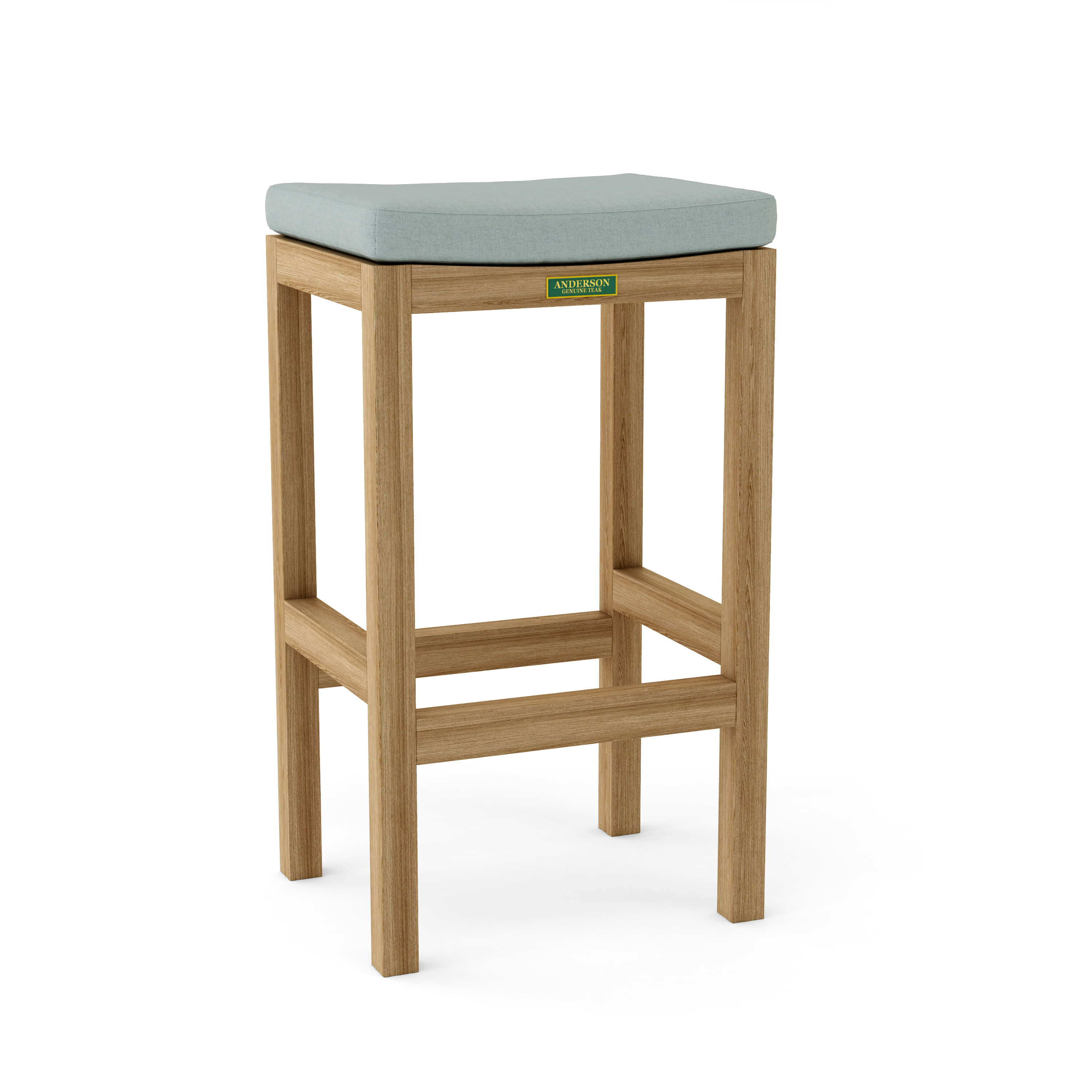 Anderson Teak Montego Backless Bar Chair – Teak Outdoor Bar Stool