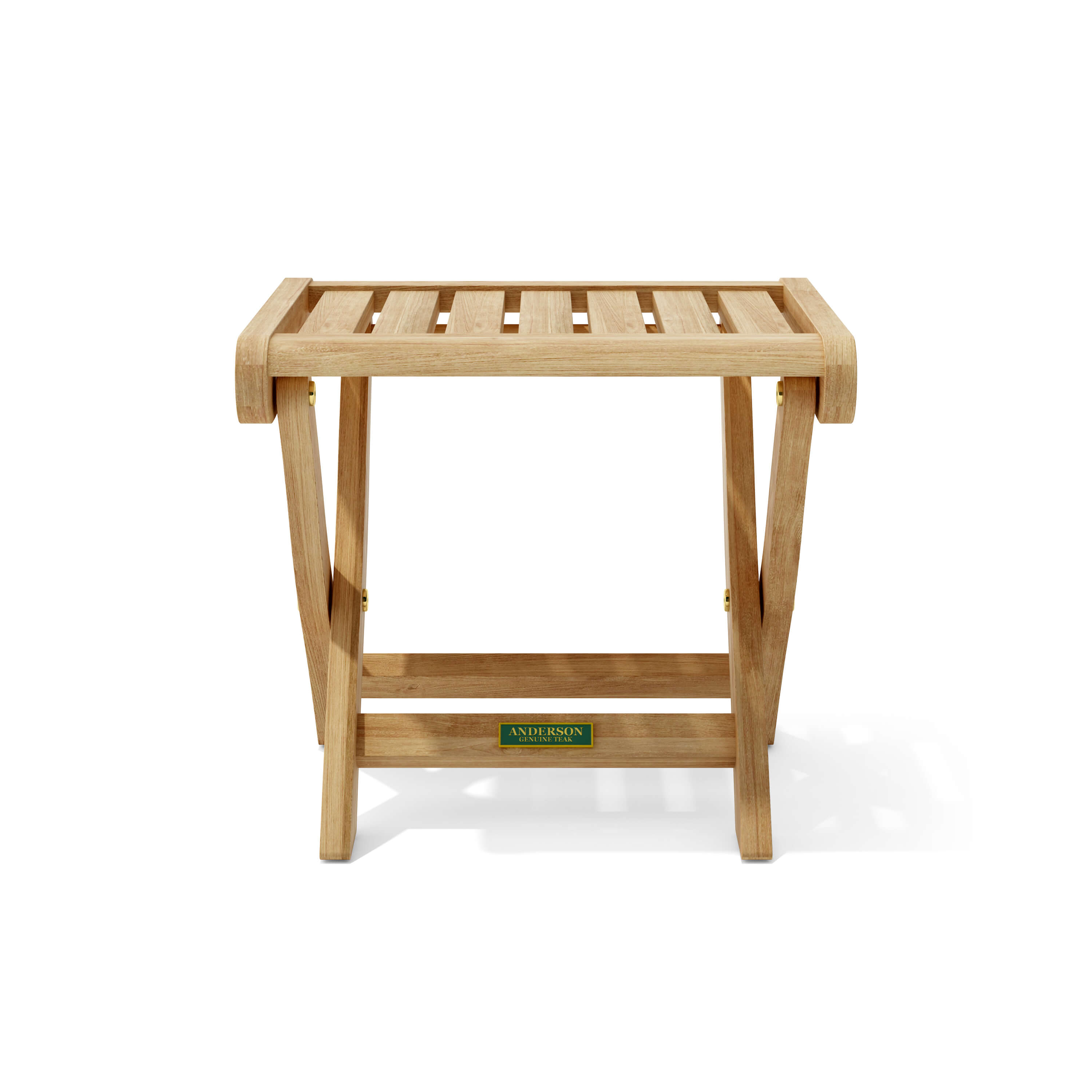 Anderson Teak Katana Folding Backless Chair – Teak Outdoor Stool & Seat