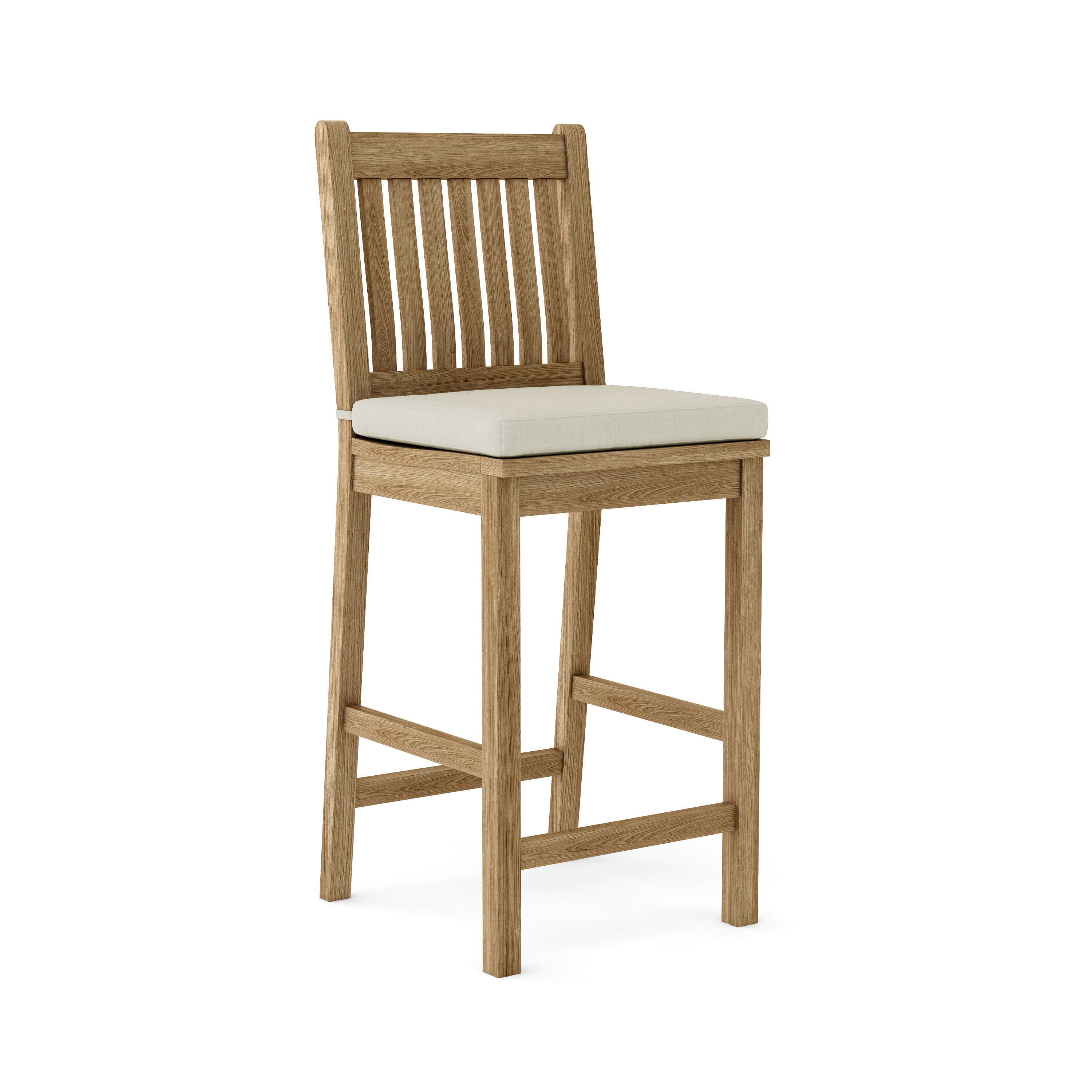 Anderson Teak Avalon Bar Chair – Teak Outdoor Bar Height Seating