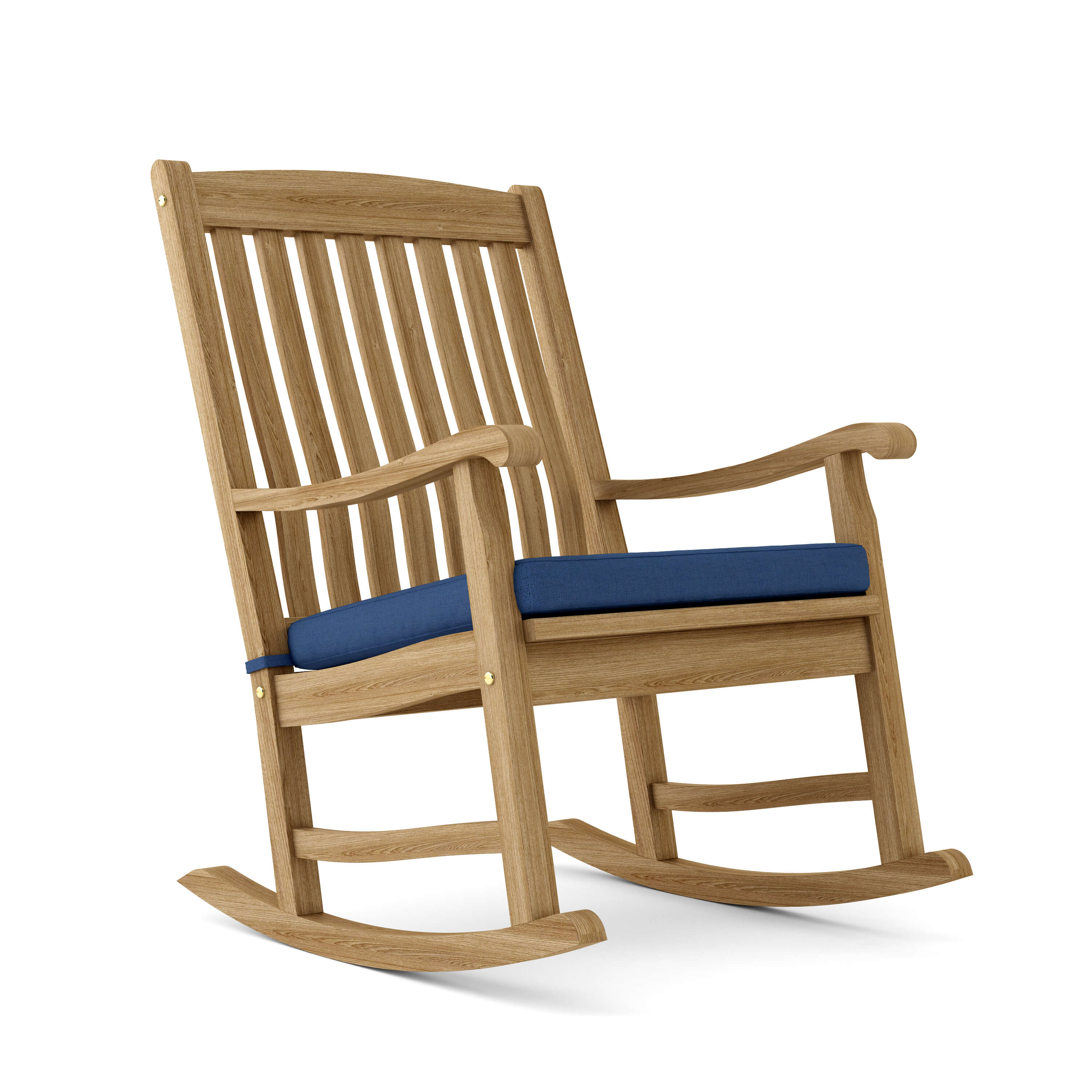 Anderson Teak Ipanema Rocking Armchair – Curved Teak Outdoor Rocker