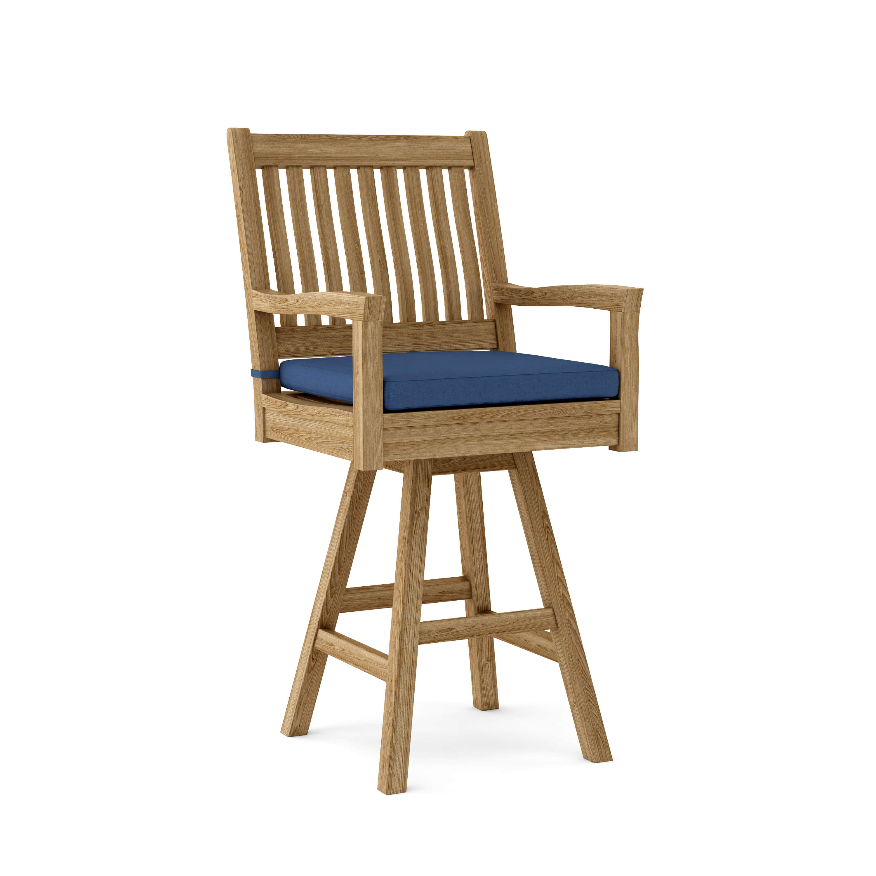 Anderson Teak Rialto Swivel Bar Armchair – Teak Outdoor Bar Seating