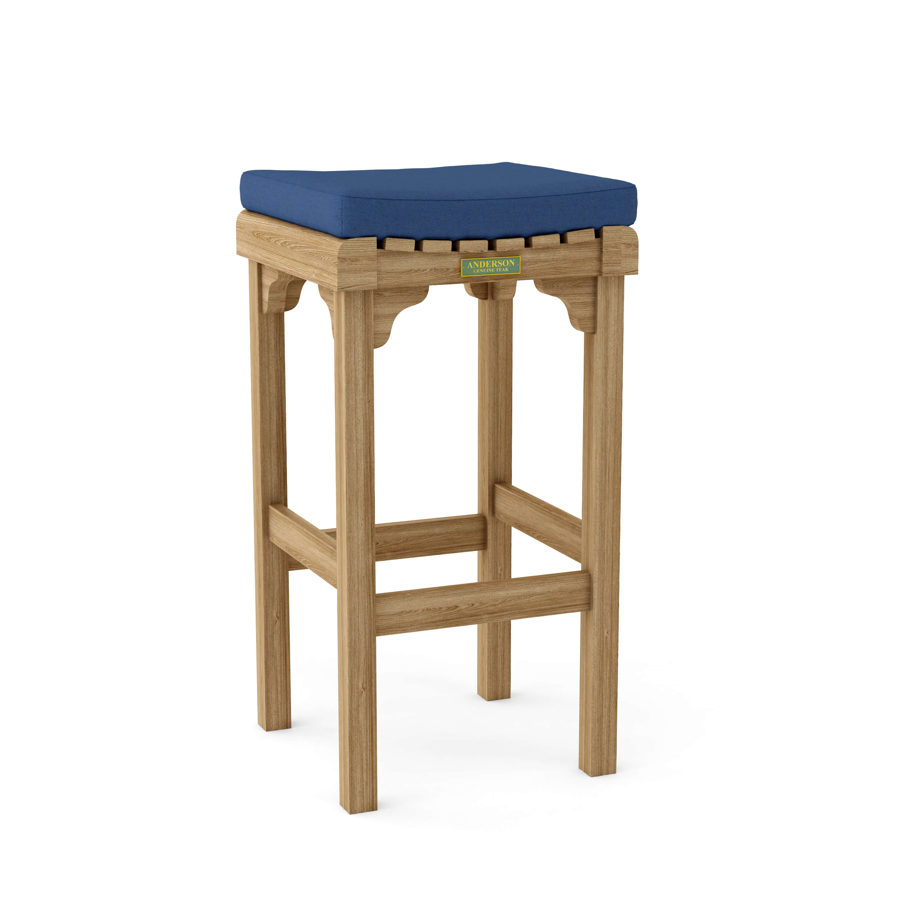 Anderson Teak Montego Backless Bar Chair – Teak Outdoor Bar Stool