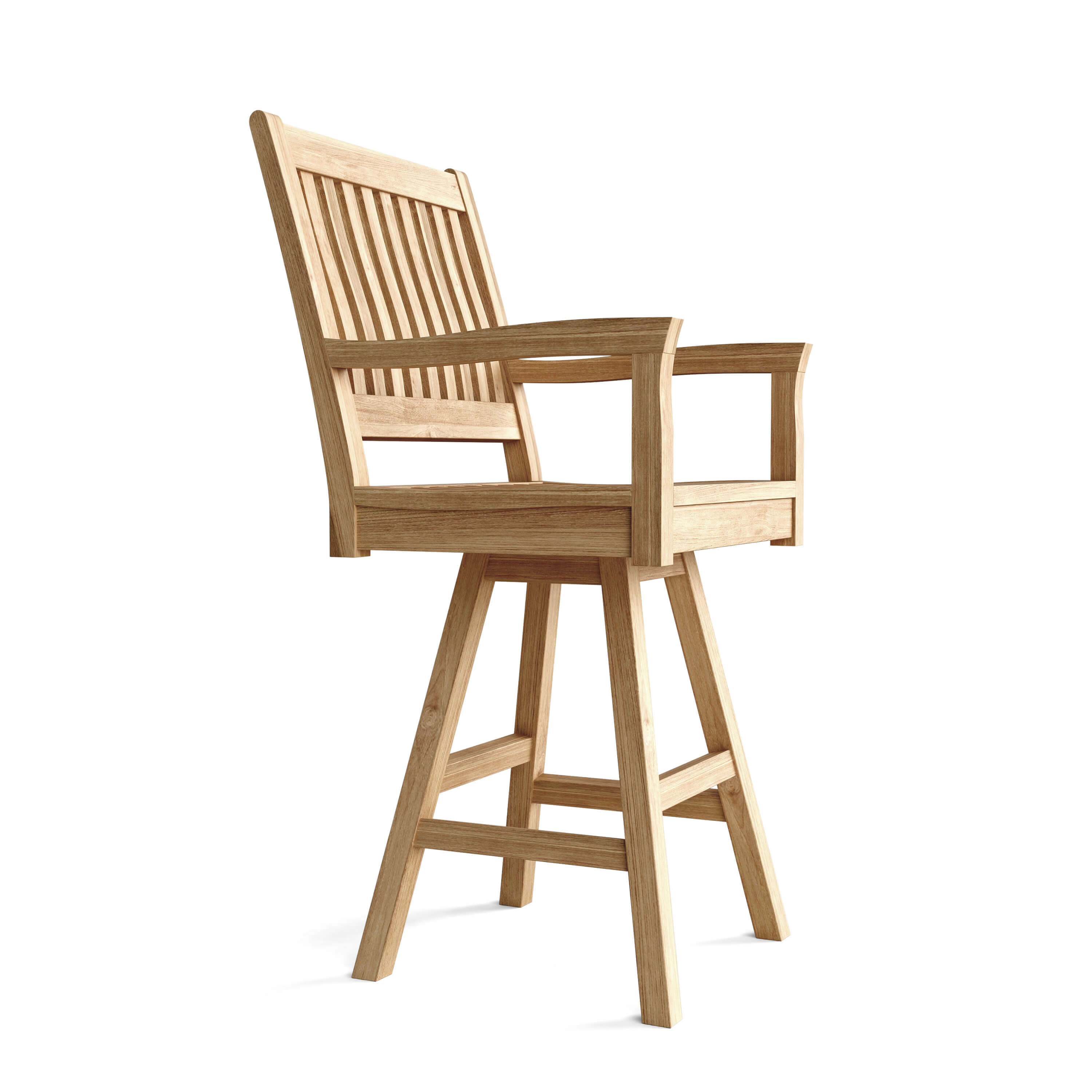Anderson Teak Rialto Swivel Bar Armchair – Teak Outdoor Bar Seating
