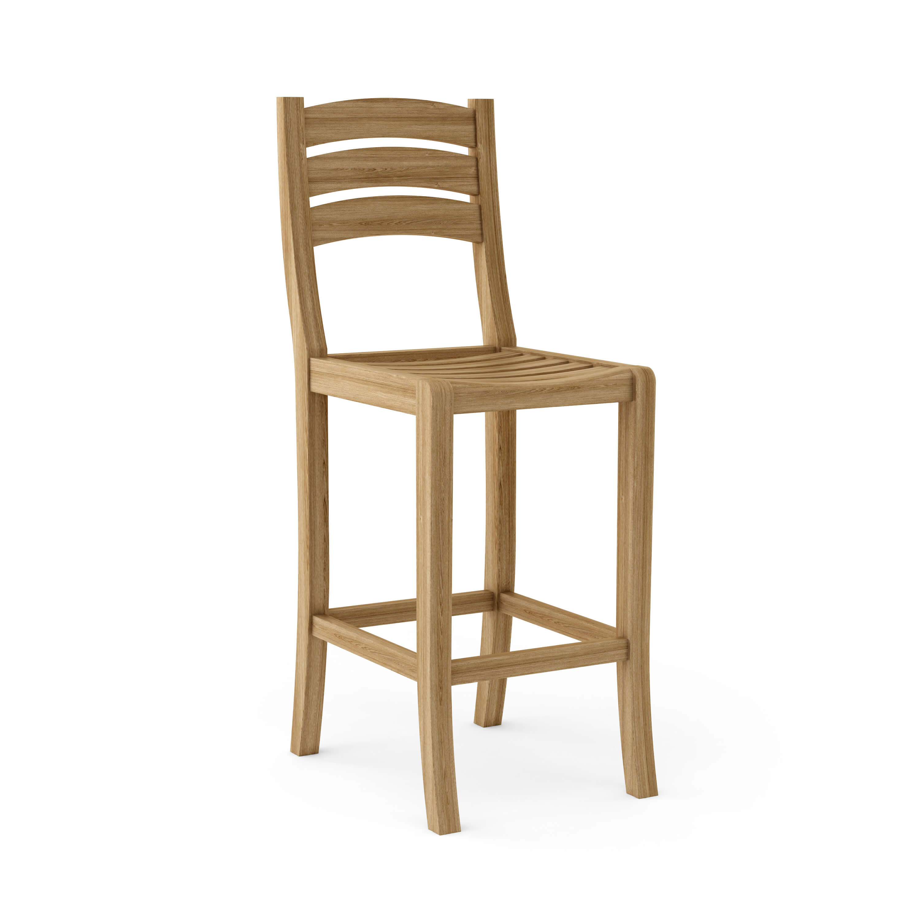Anderson Teak Mandalay Bar Chair – Teak Outdoor Bar Height Seating