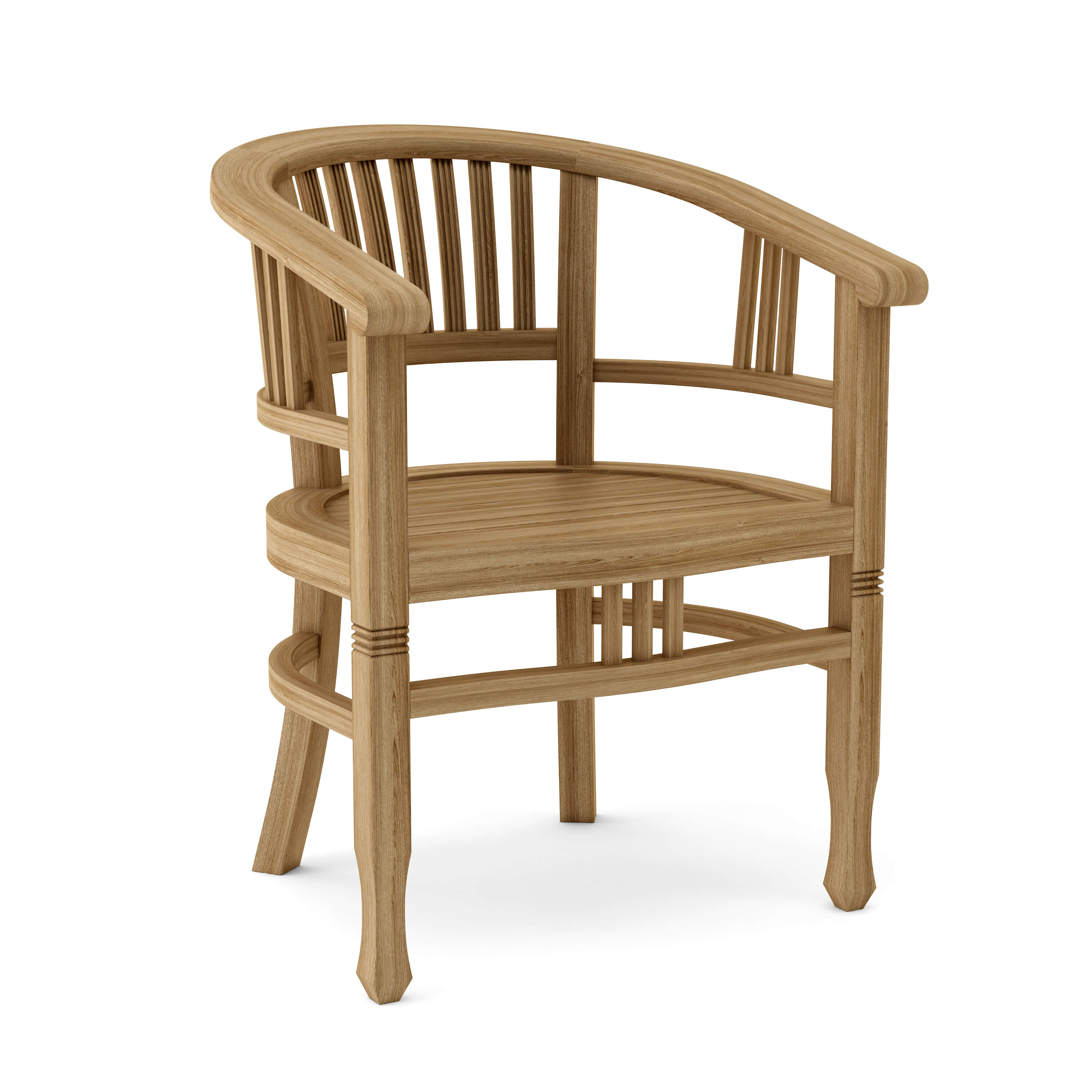 Anderson Teak Captain Dining Armchair – Solid Teak Outdoor Dining Seating
