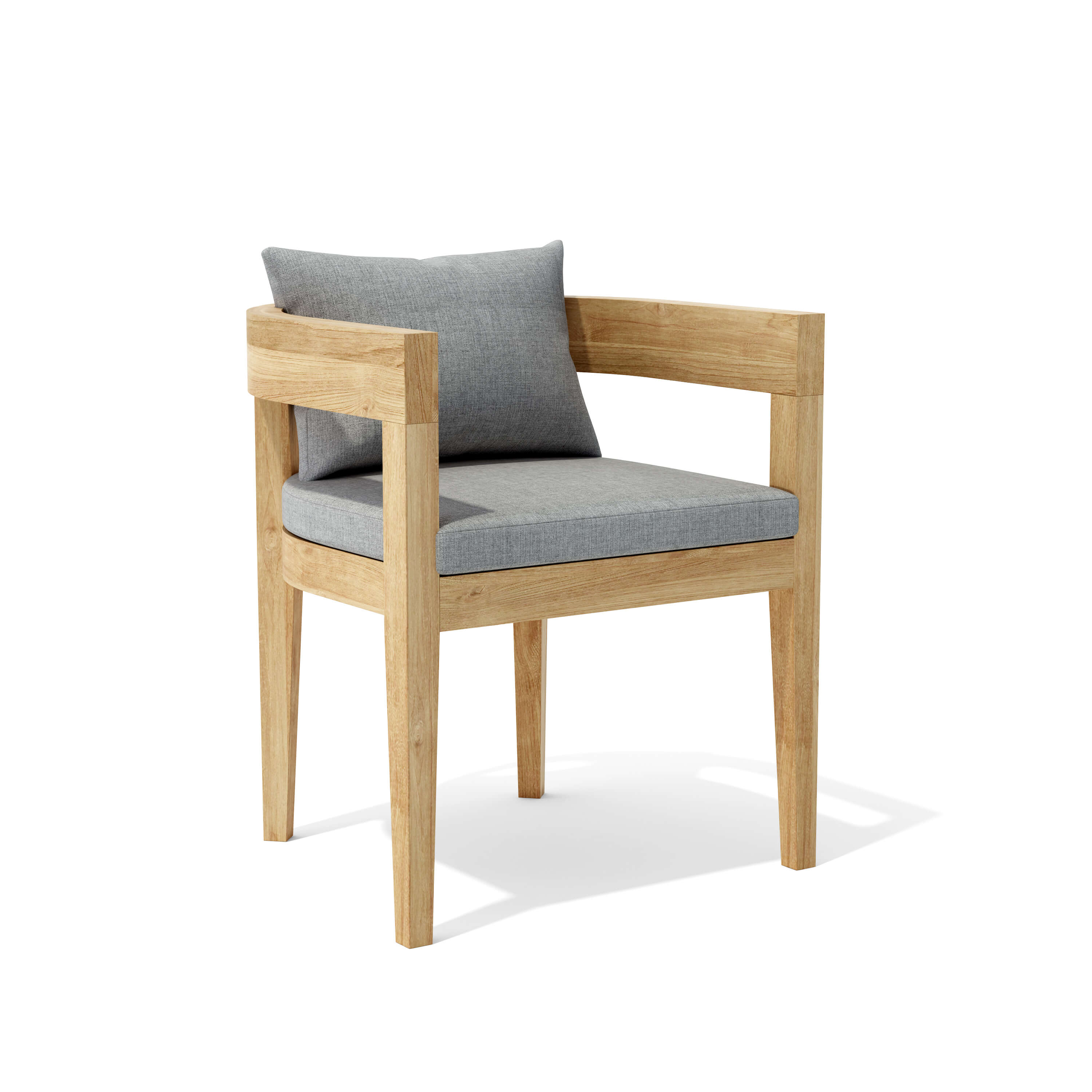 Anderson Teak Coronado Dining Armchair – Teak Outdoor Dining Seating with Cushions