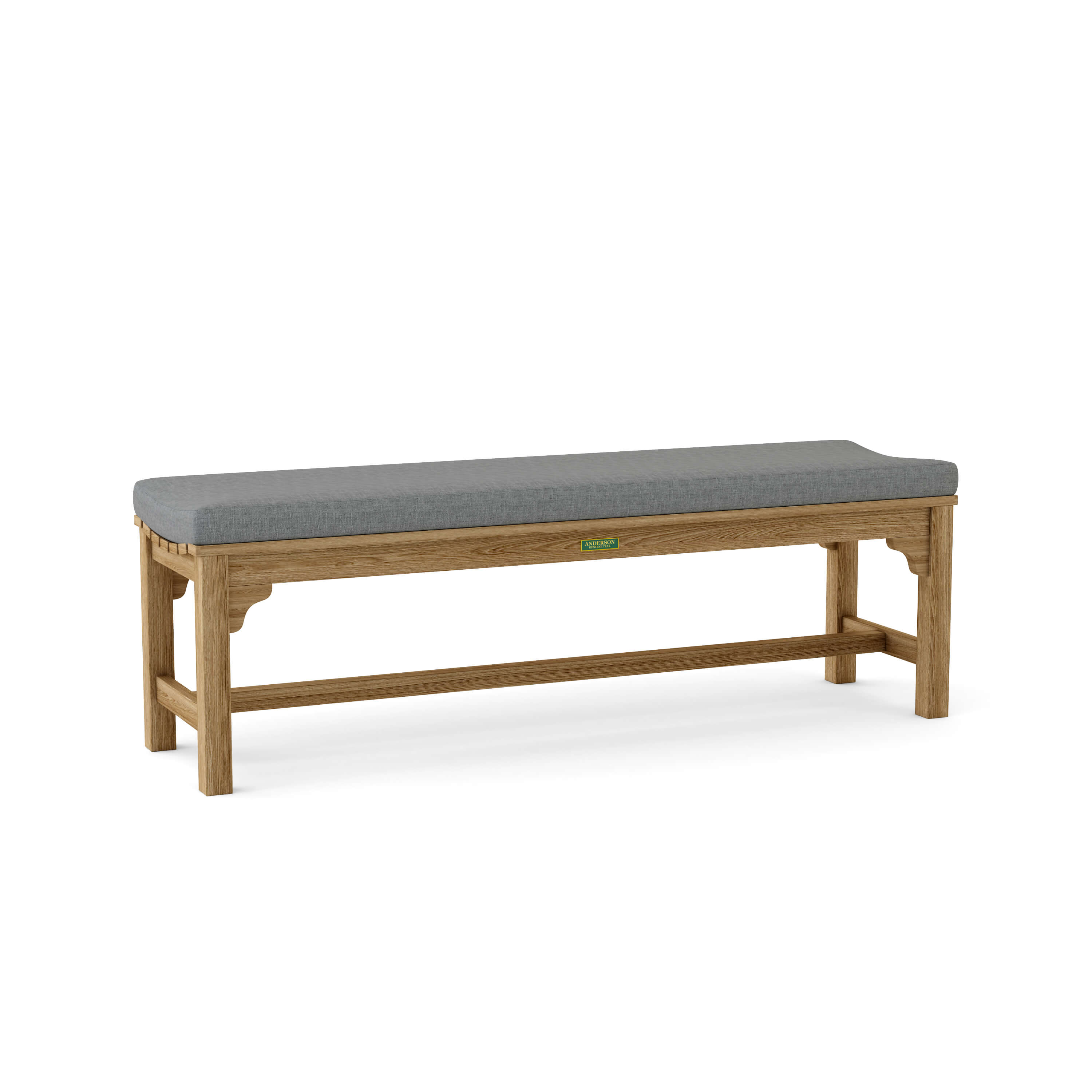 Anderson Teak – Hampton 63″ Backless Bench – Comfortable Teak Patio Seating