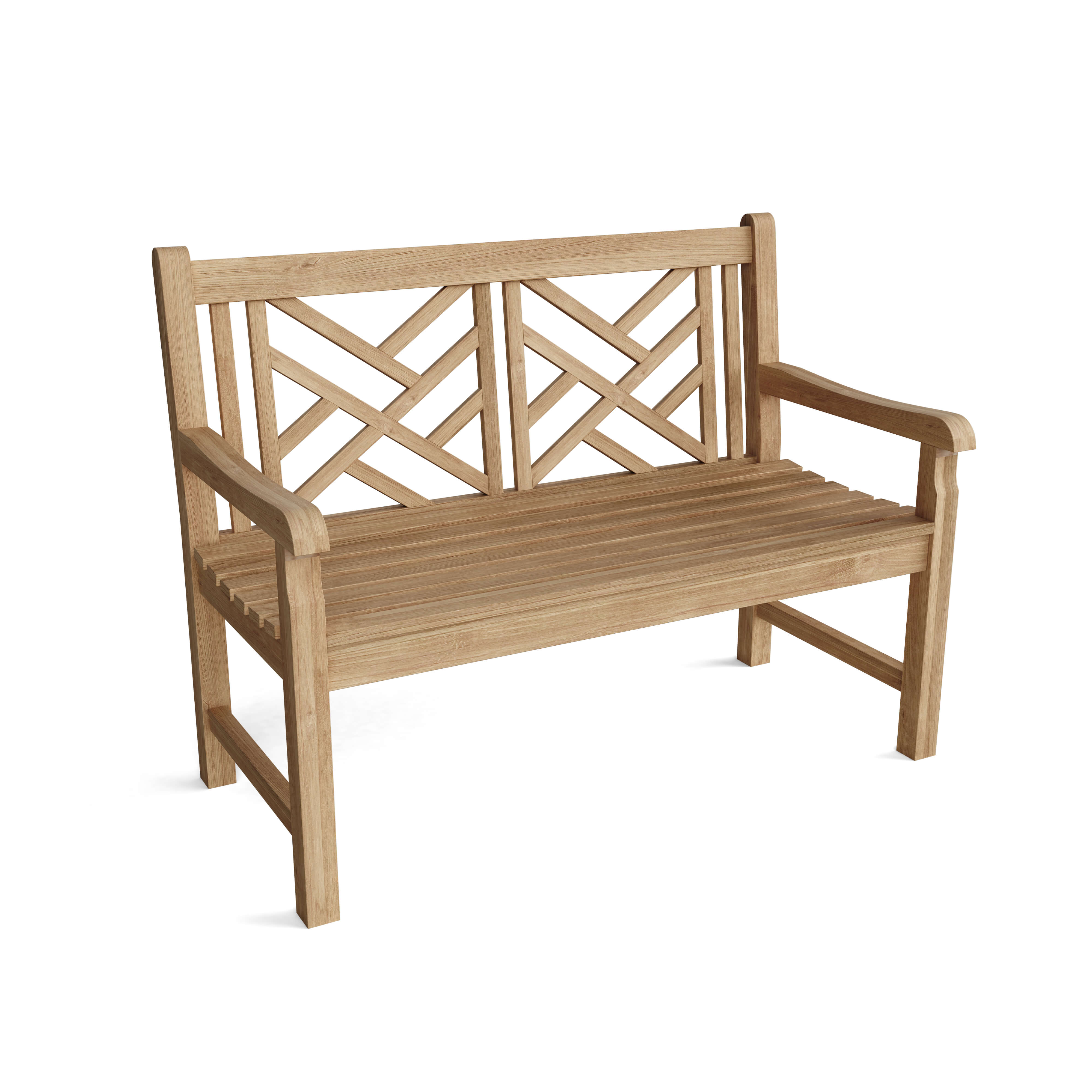 Anderson Teak Vilano 2-Seater Bench – Solid Teak Outdoor Garden Bench