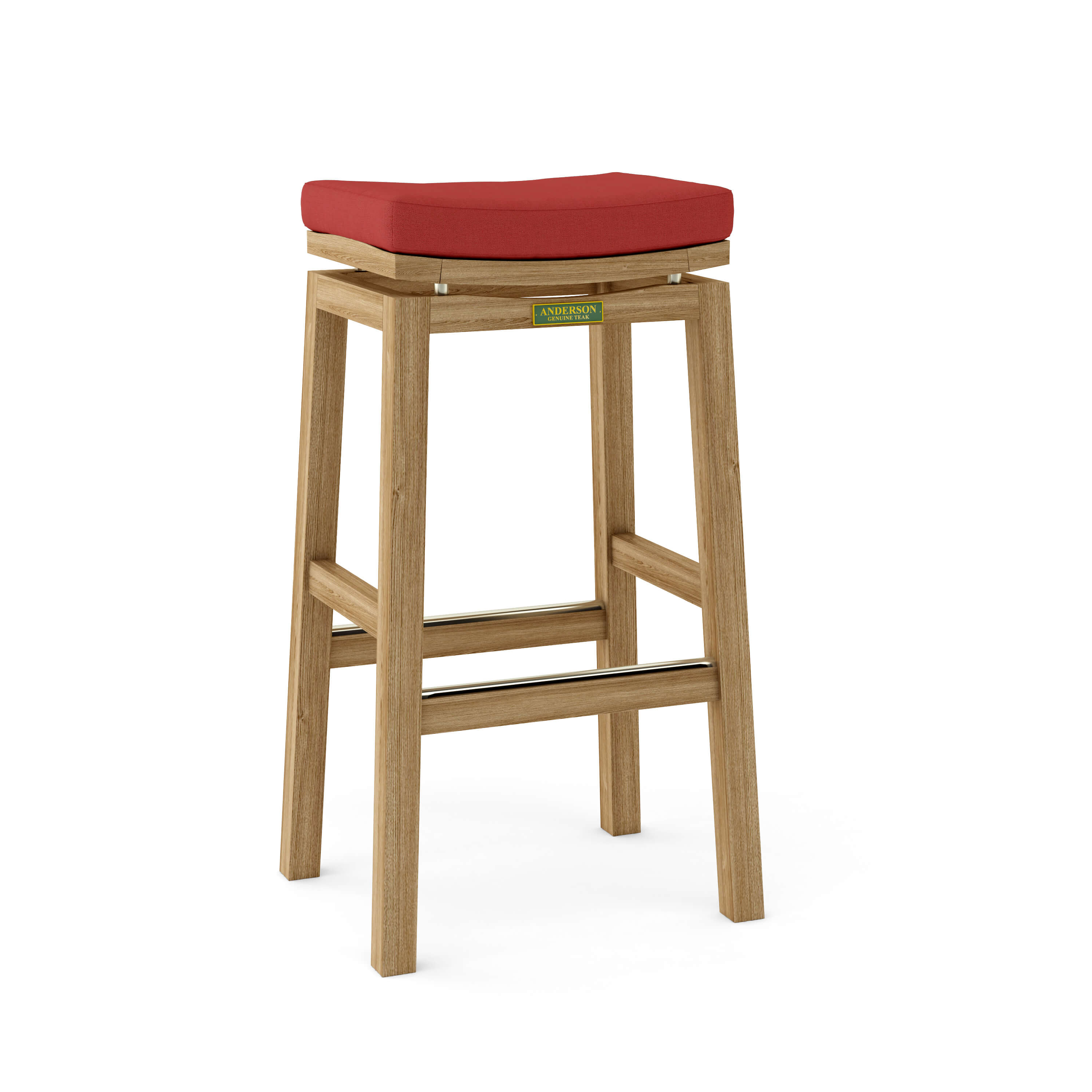 Anderson Teak Winston Backless Bar Chair – Teak Outdoor Bar Stool