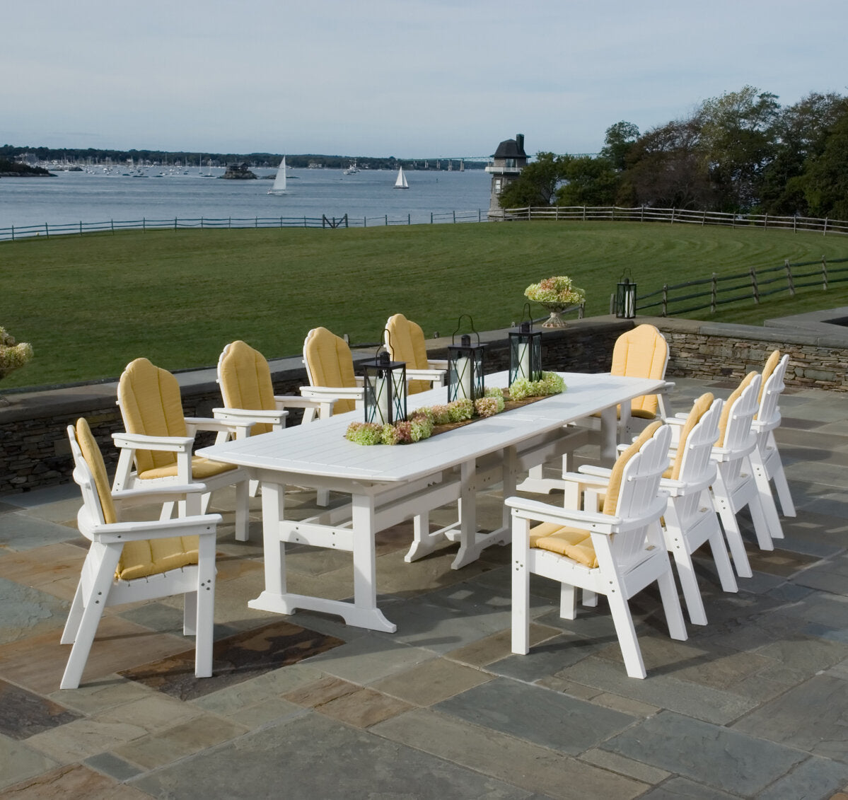 Seaside Portsmouth 100″ Rectangular EnviroWood Outdoor Dining Table