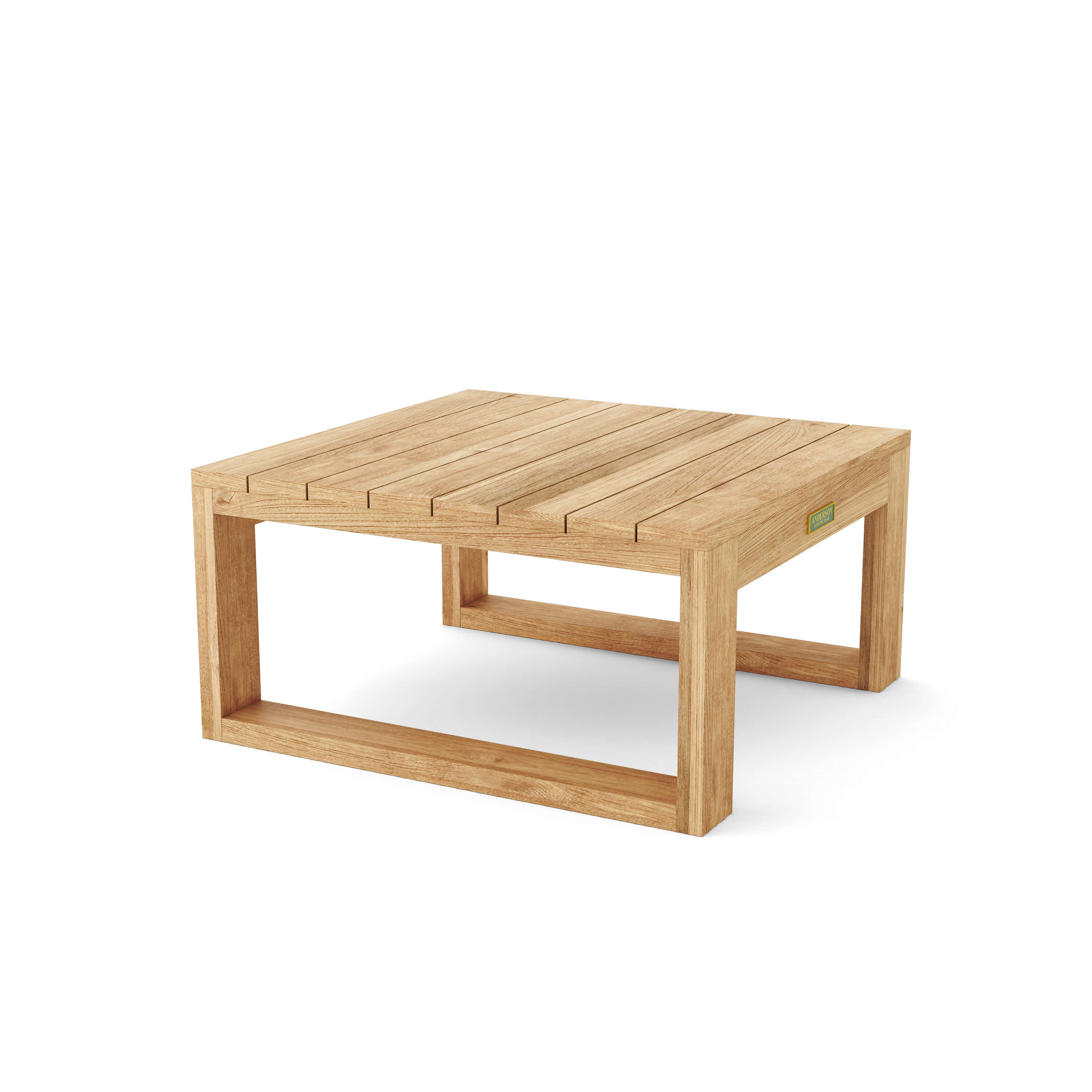 Anderson Teak Straight Side Table – Solid Teak Outdoor End Table