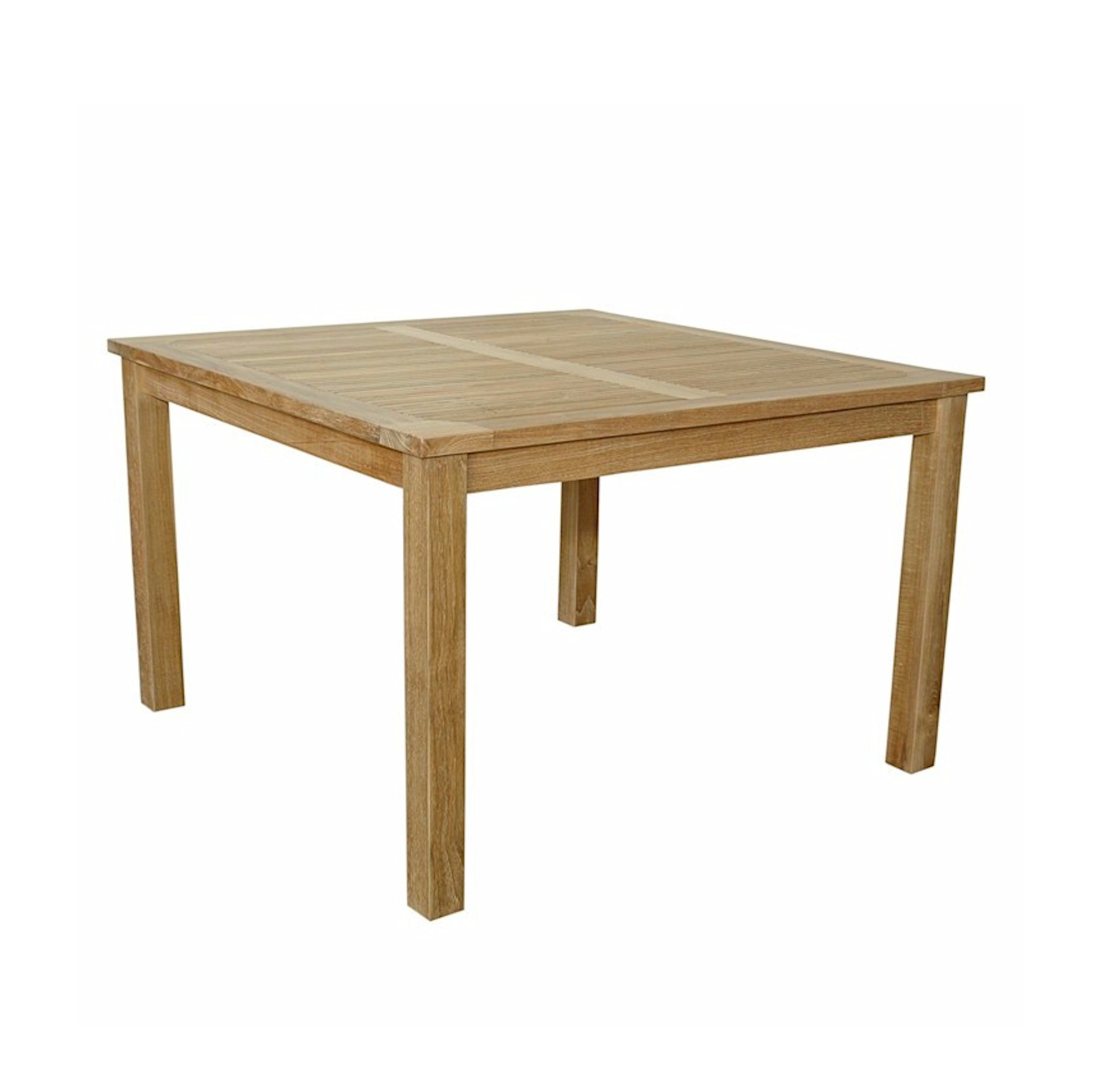Anderson Teak Windsor 47″ Square Dining Table – Solid Teak Outdoor Patio Table