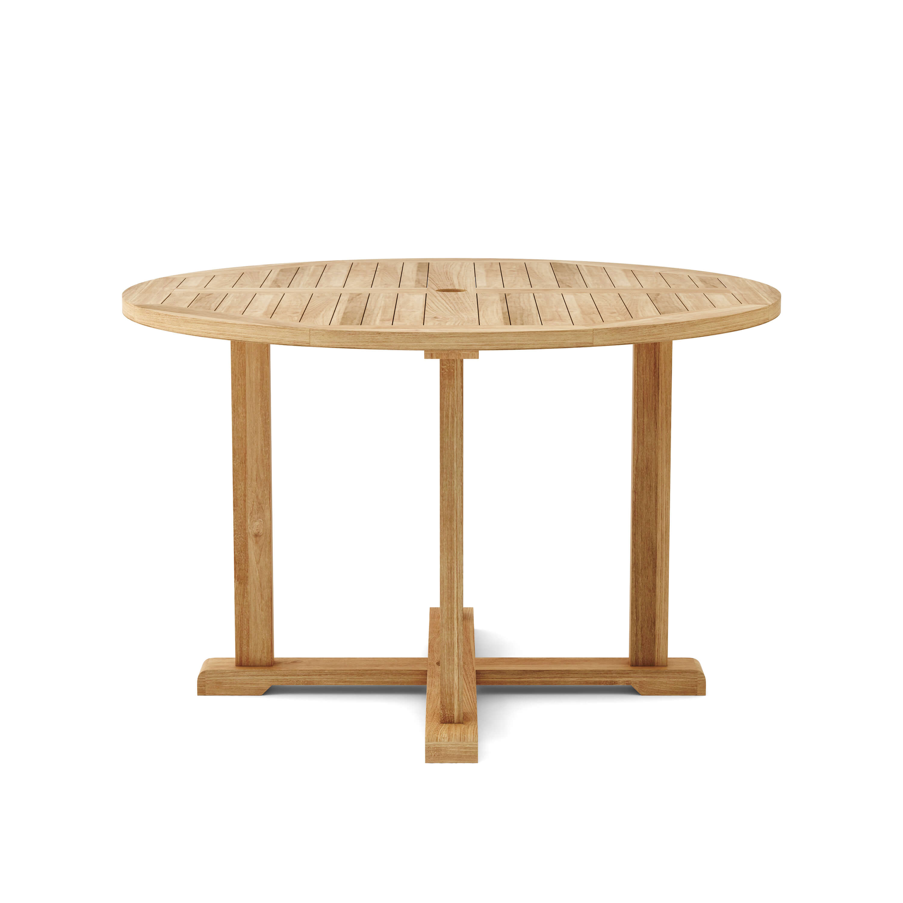 Anderson Teak Tosca 47″ Round Dining Table – Solid Teak Outdoor Patio Table