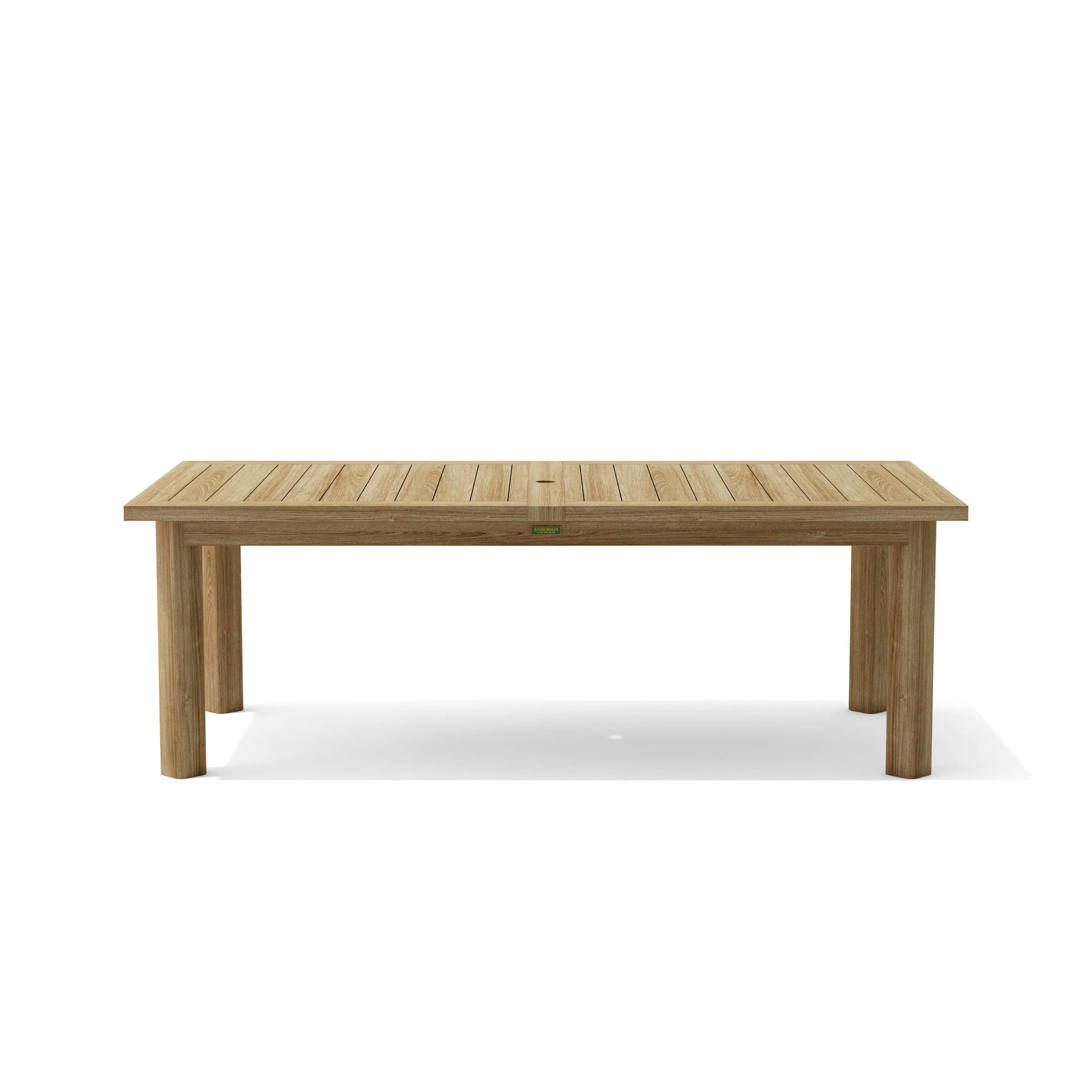 Anderson Teak Chelsea Double Extension Dining Table – Large Outdoor Patio Table