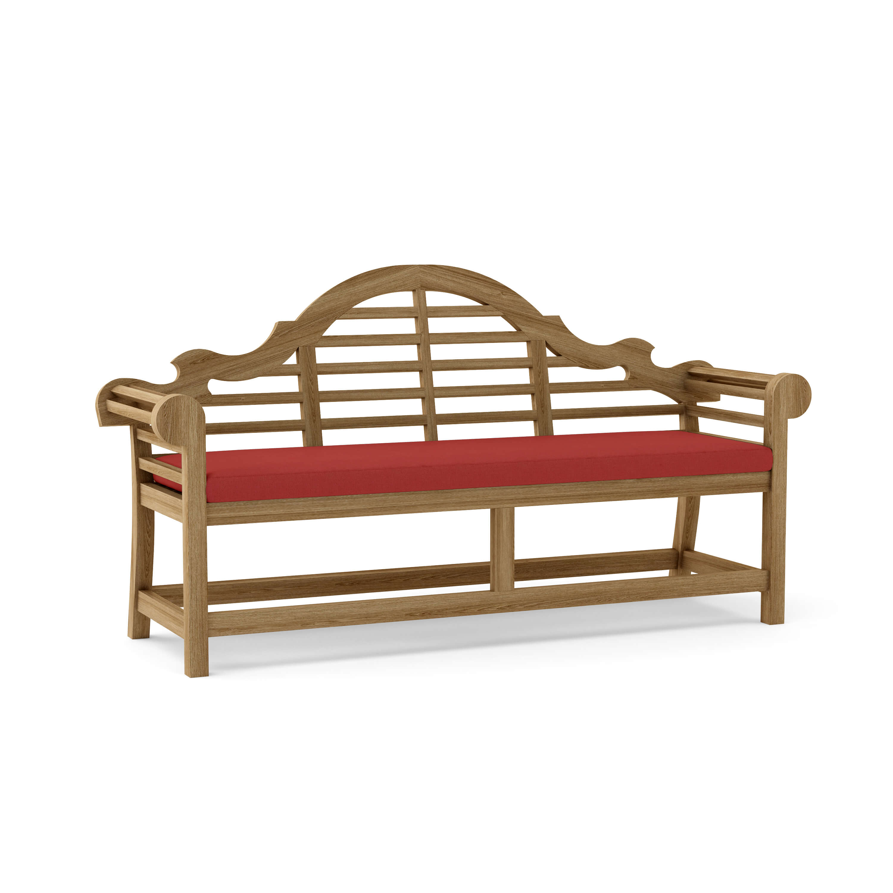Anderson Teak Marlborough 3-Seater Bench – Lutyens Style Solid Teak Outdoor Garden Bench
