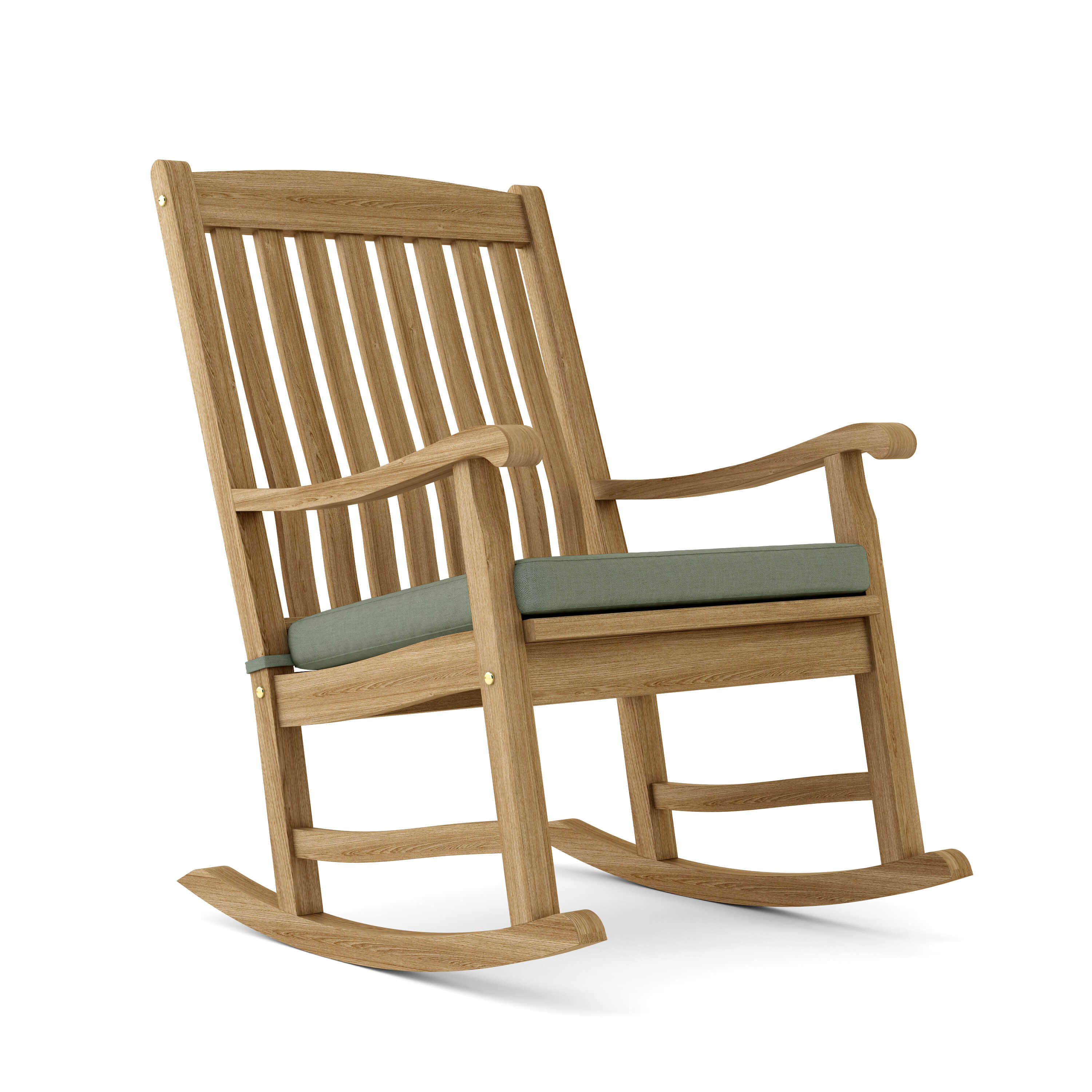 Anderson Teak Ipanema Rocking Armchair – Curved Teak Outdoor Rocker