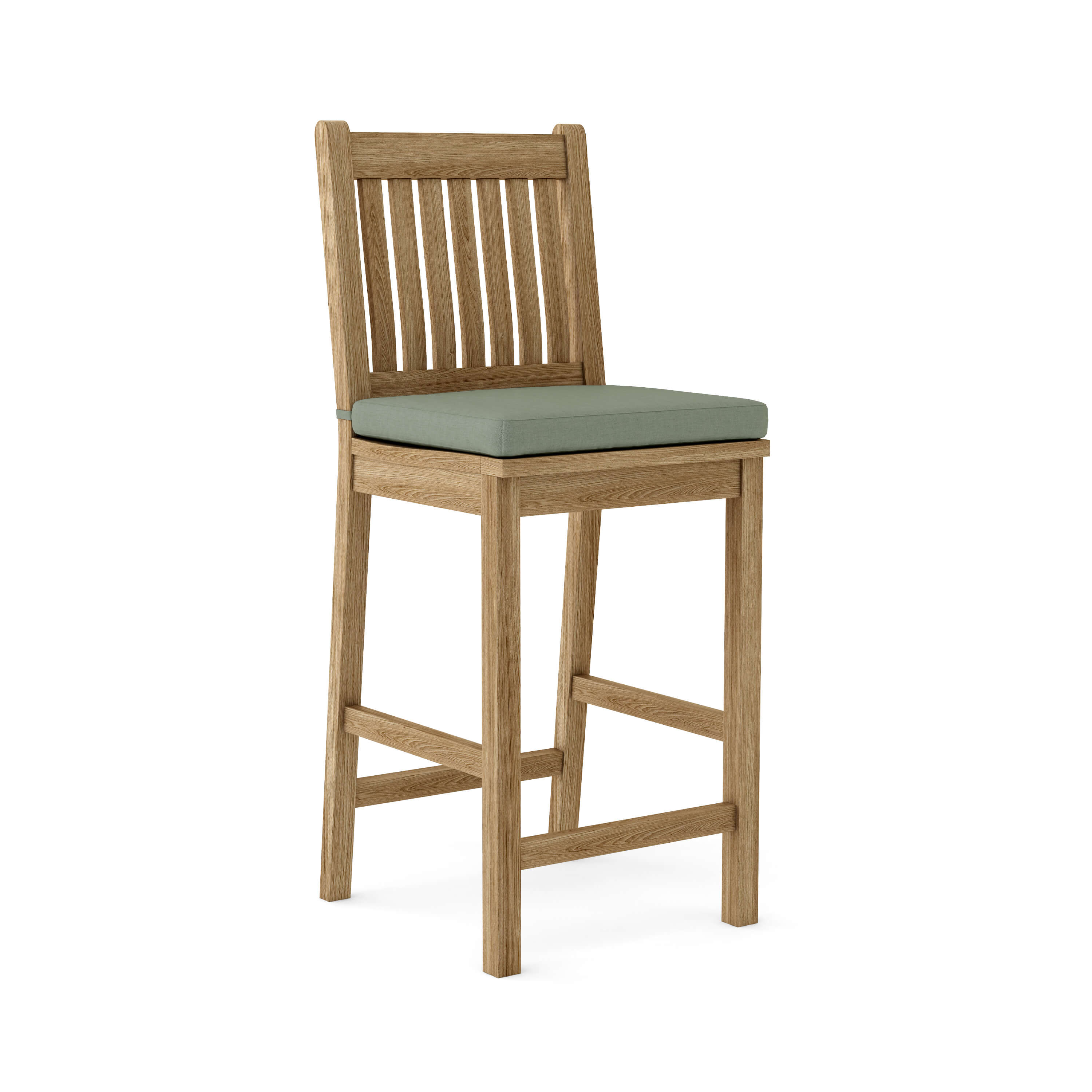 Anderson Teak Avalon Bar Chair – Teak Outdoor Bar Height Seating