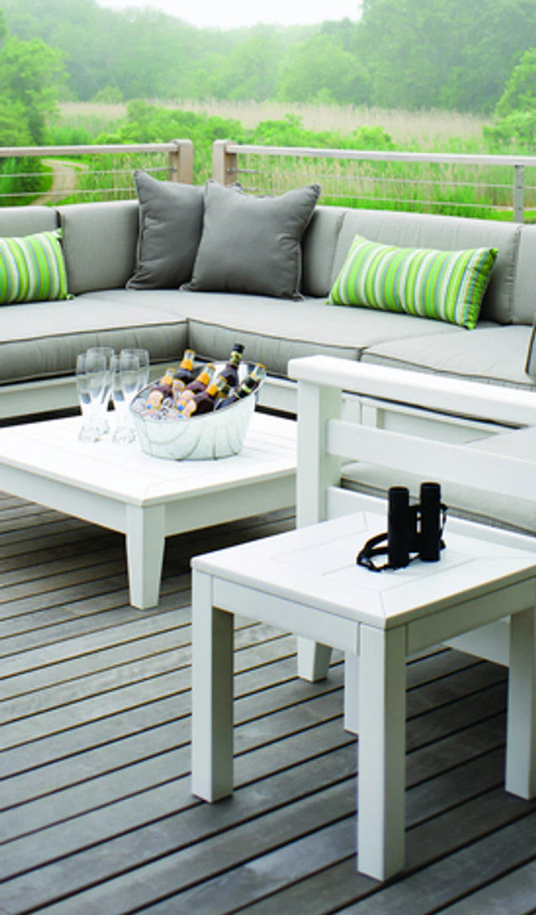 Seaside Southport 17″ Square Outdoor Bunching Table