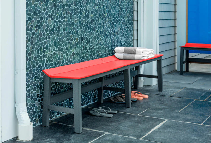 Seaside Casual SYM 72″ Dining Bench – Modern Outdoor Patio Seating