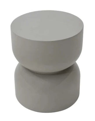 Elementi Home Chronos 18″ Round Concrete Side Table