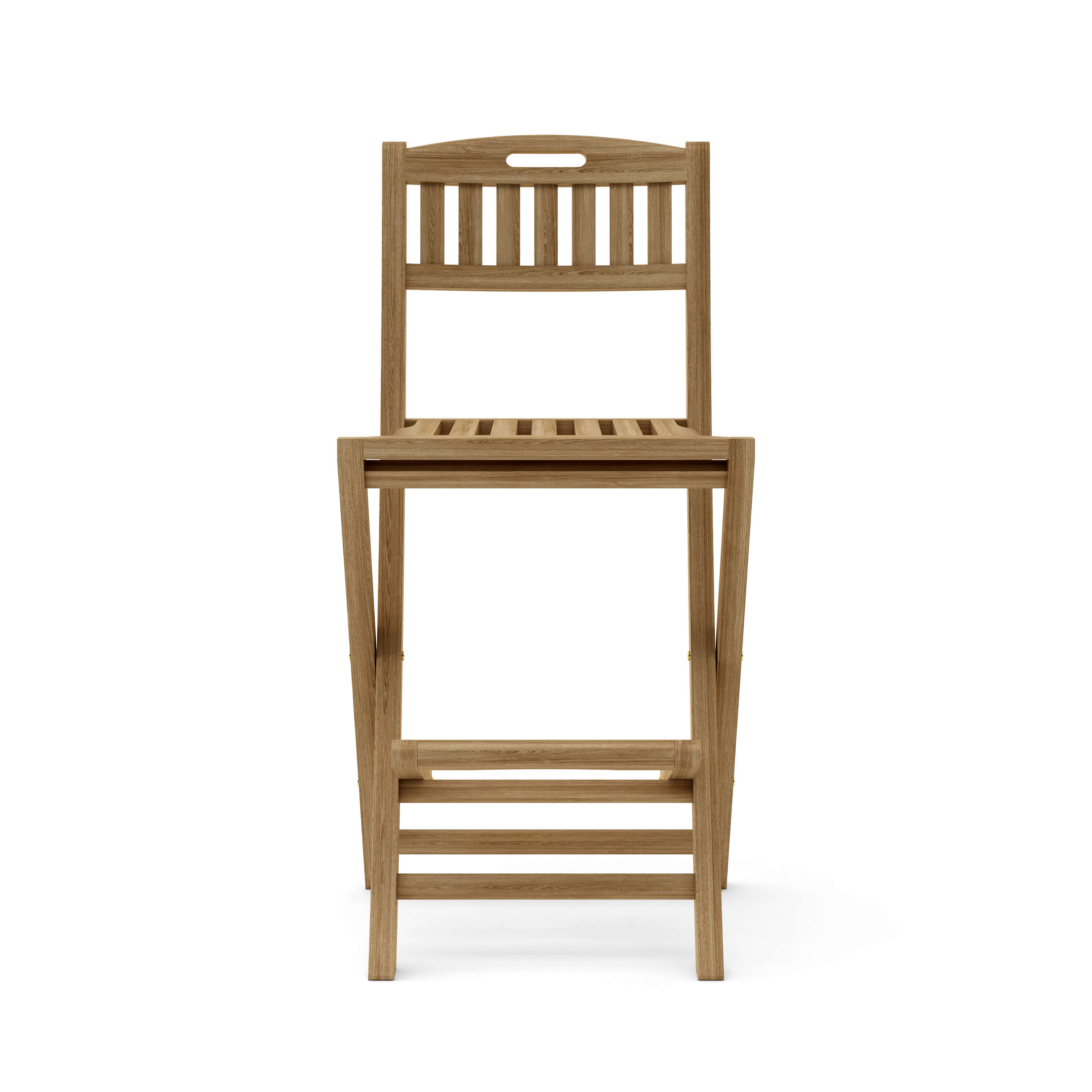 Anderson Teak Altavista Folding Bar Chair – Teak Outdoor Bar Seating