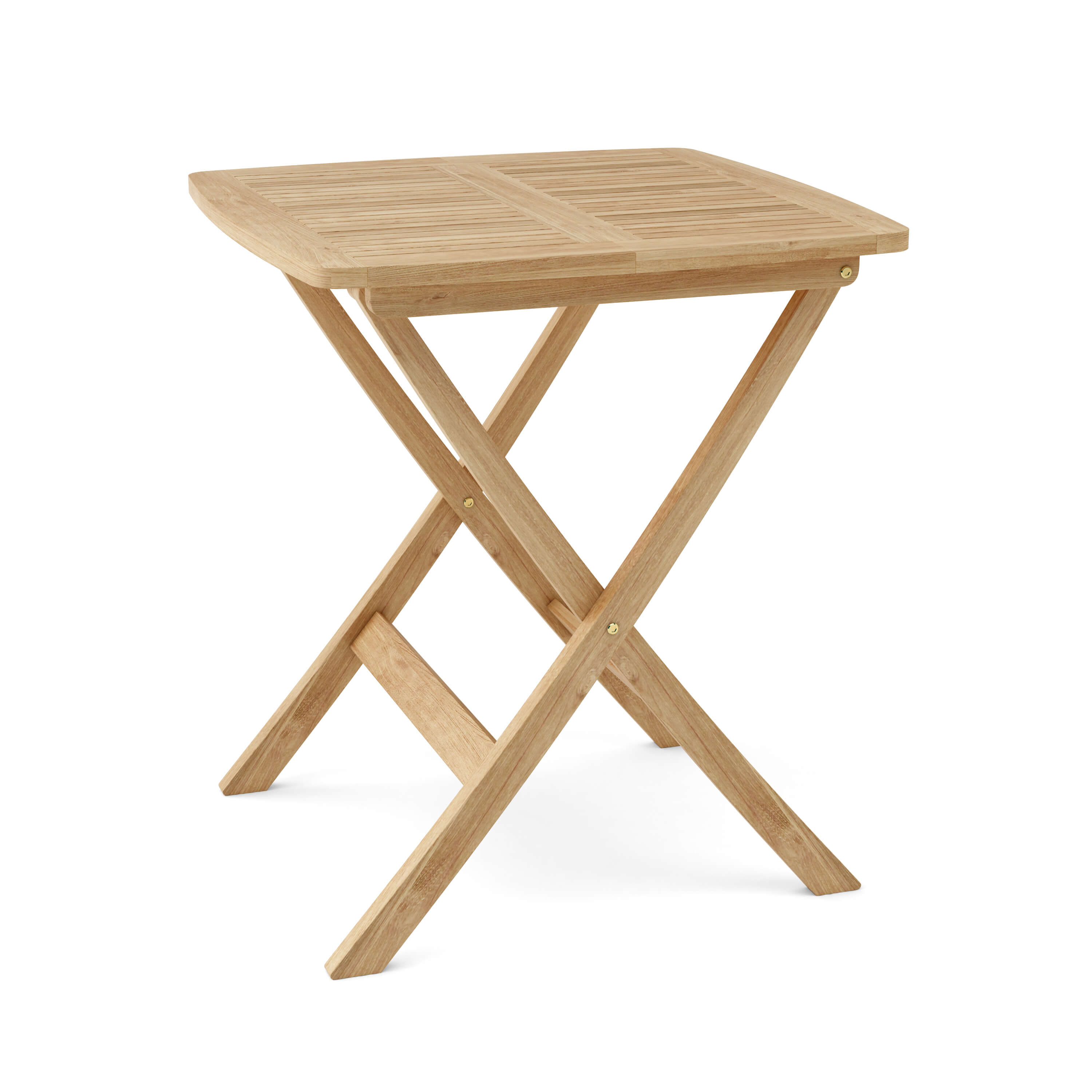 Anderson Teak Windsor 24″ Square Picnic Folding Table – Solid Teak Outdoor Patio Table