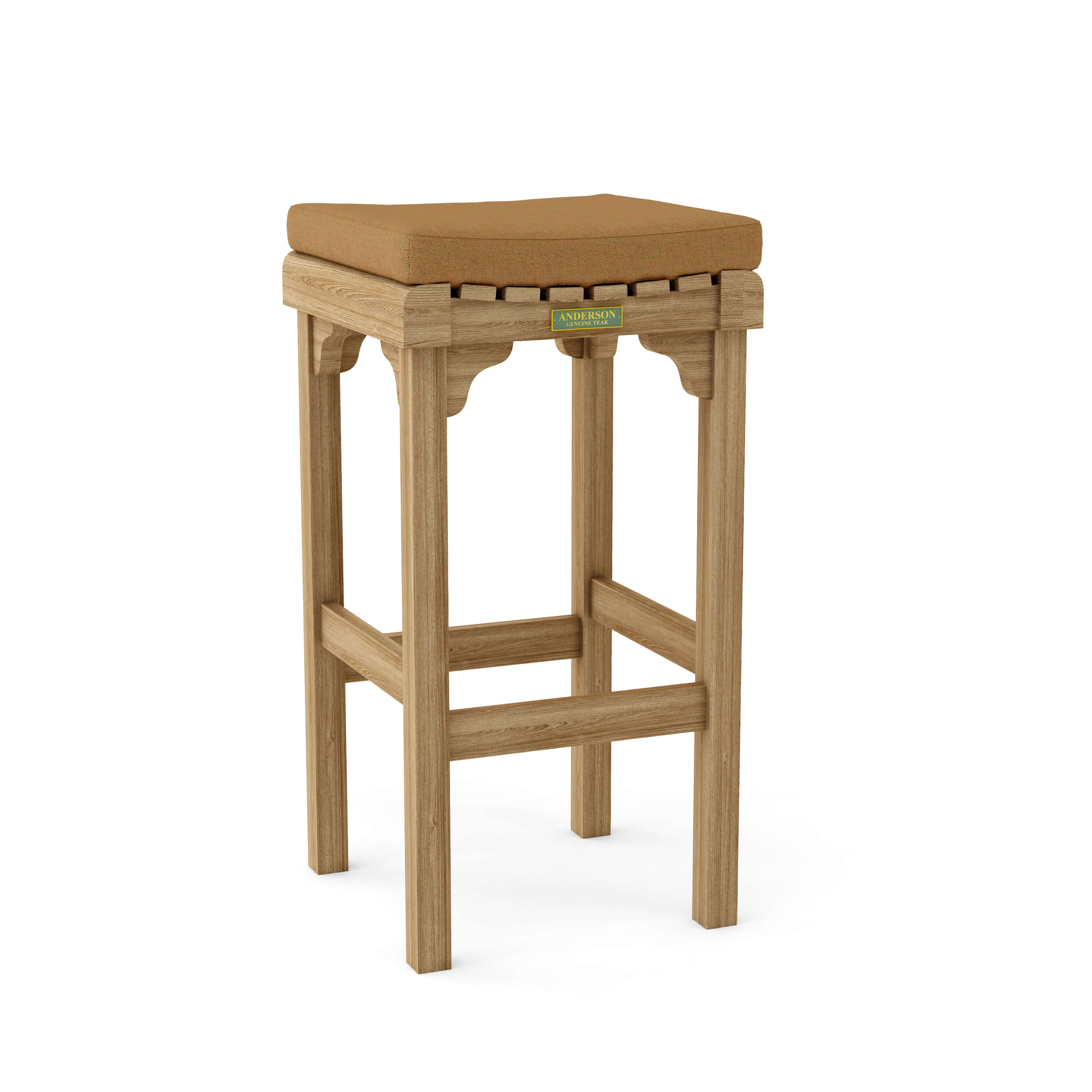 Anderson Teak Montego Backless Bar Chair – Teak Outdoor Bar Stool