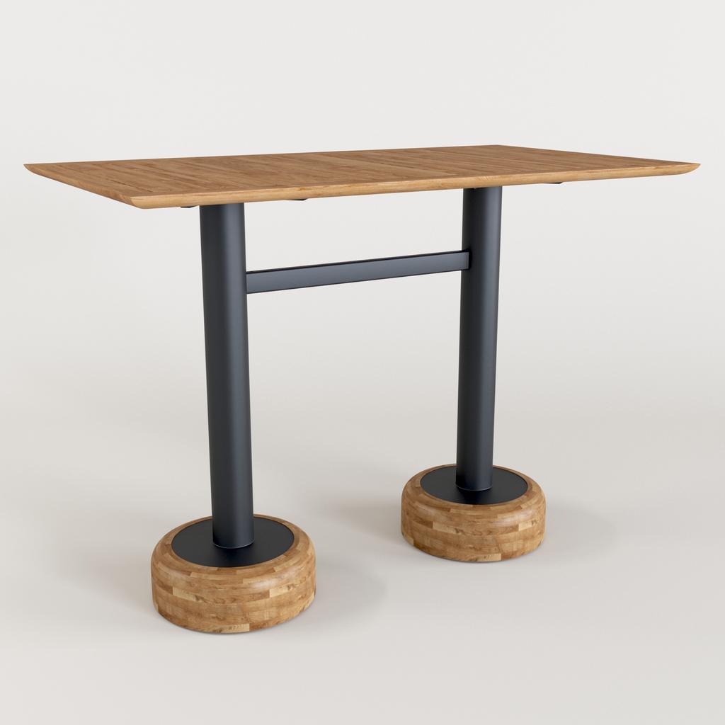 Tessin Teak Twin Bar Bistro Base~~