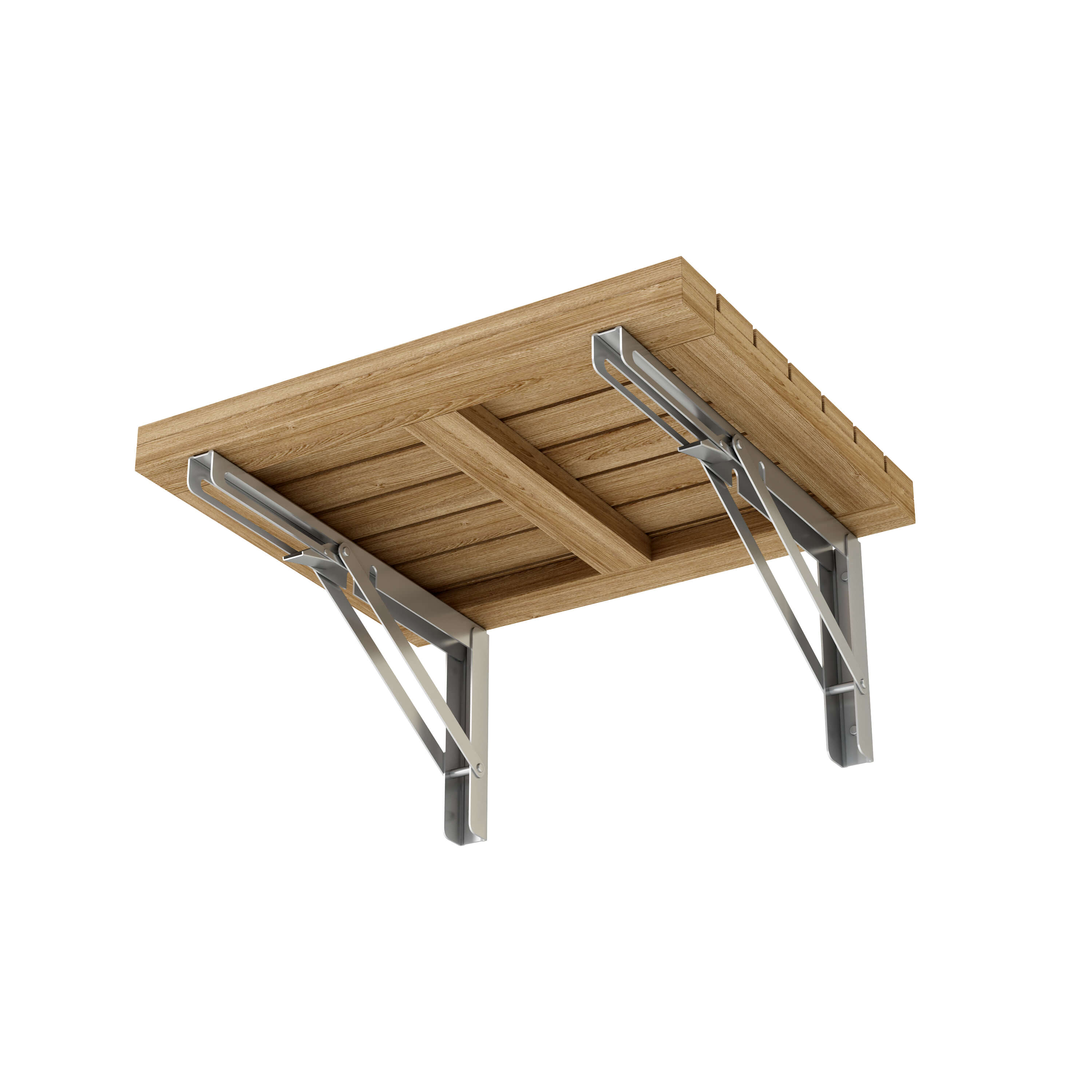 Anderson Teak Wall Mount Folding Chair Solid Teak Fold-Down Shower Seat