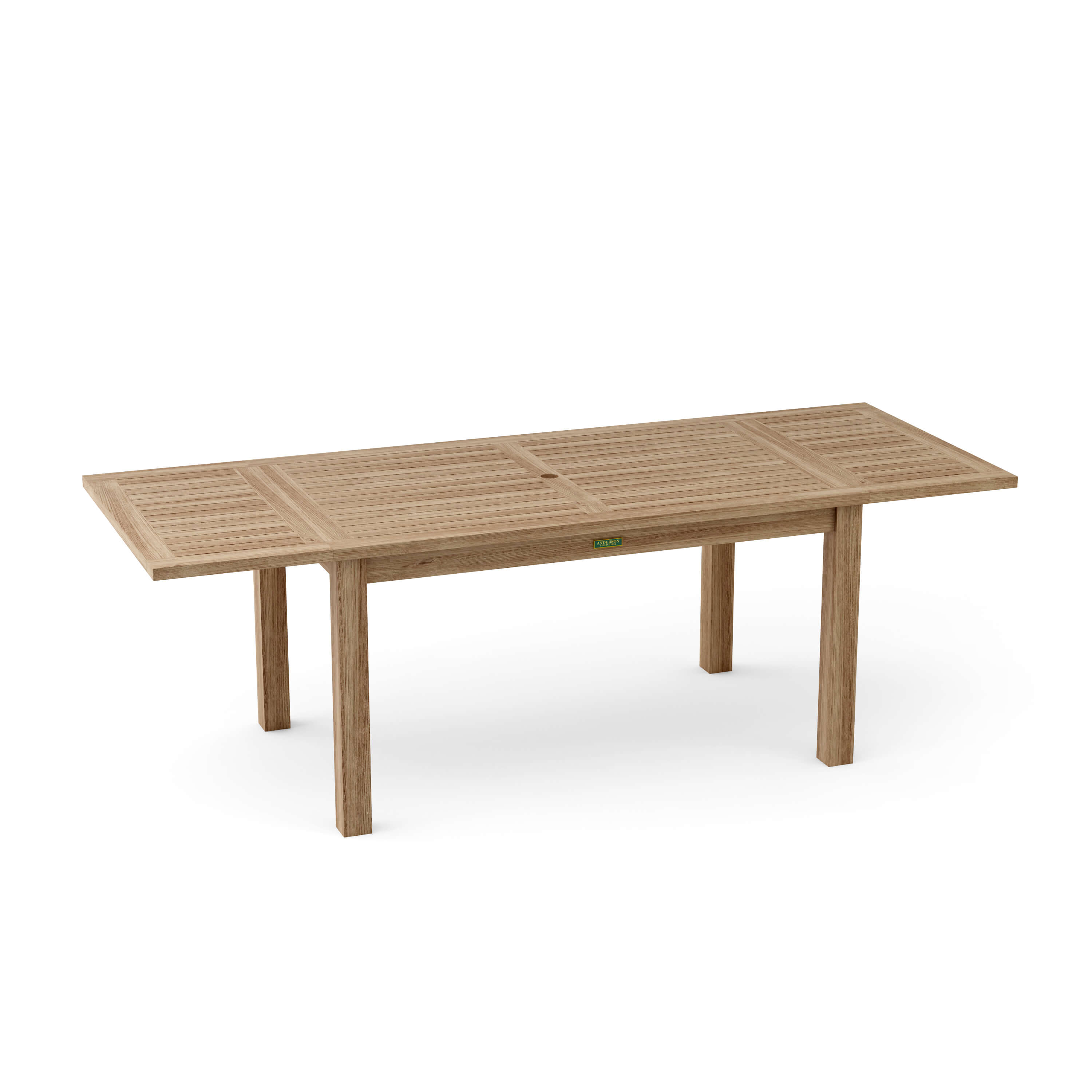 Anderson Teak Bahama 95″ Extension Dining Table – Teak Outdoor Patio Table