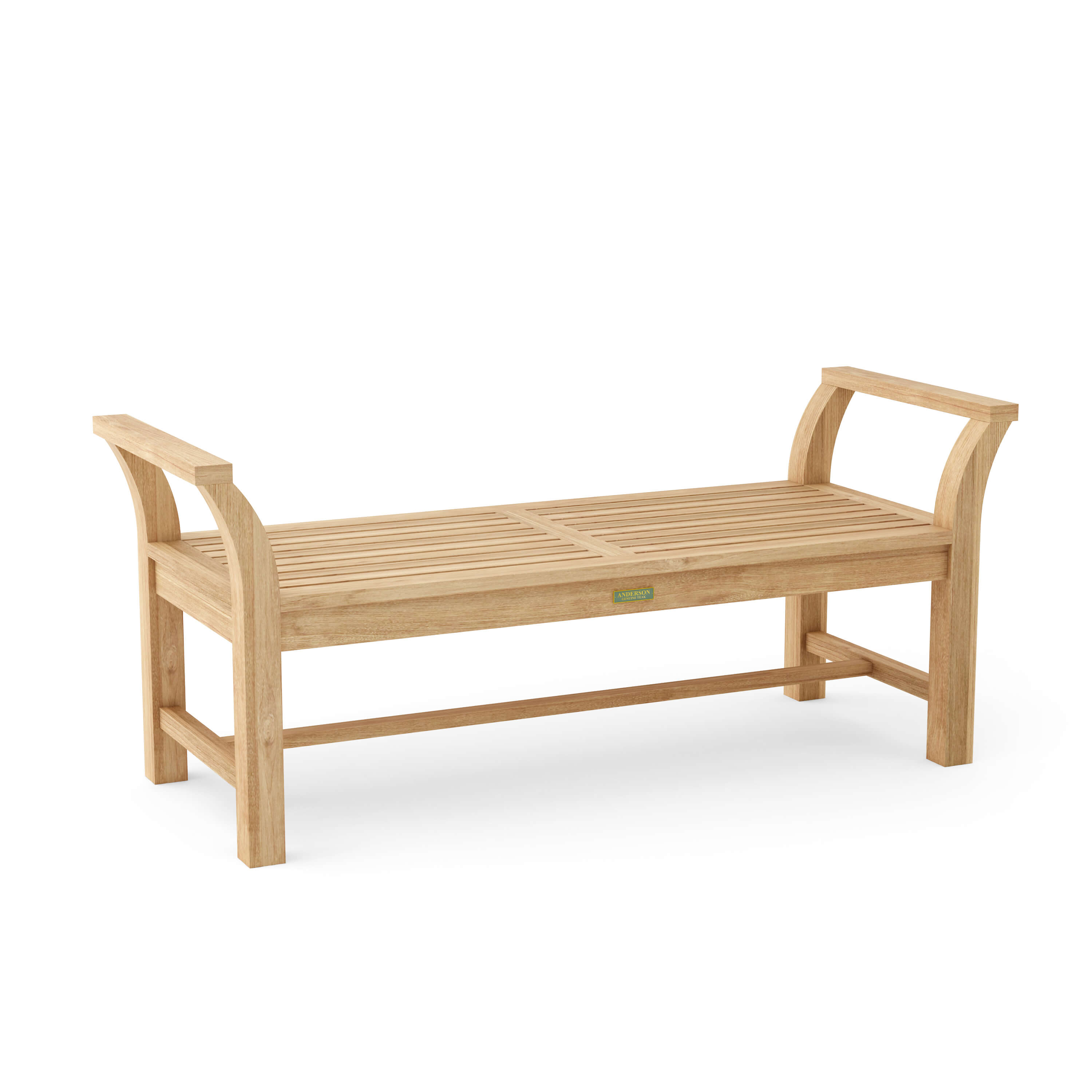 Anderson Teak Sakura 57" Solid Teak Backless Outdoor Bench